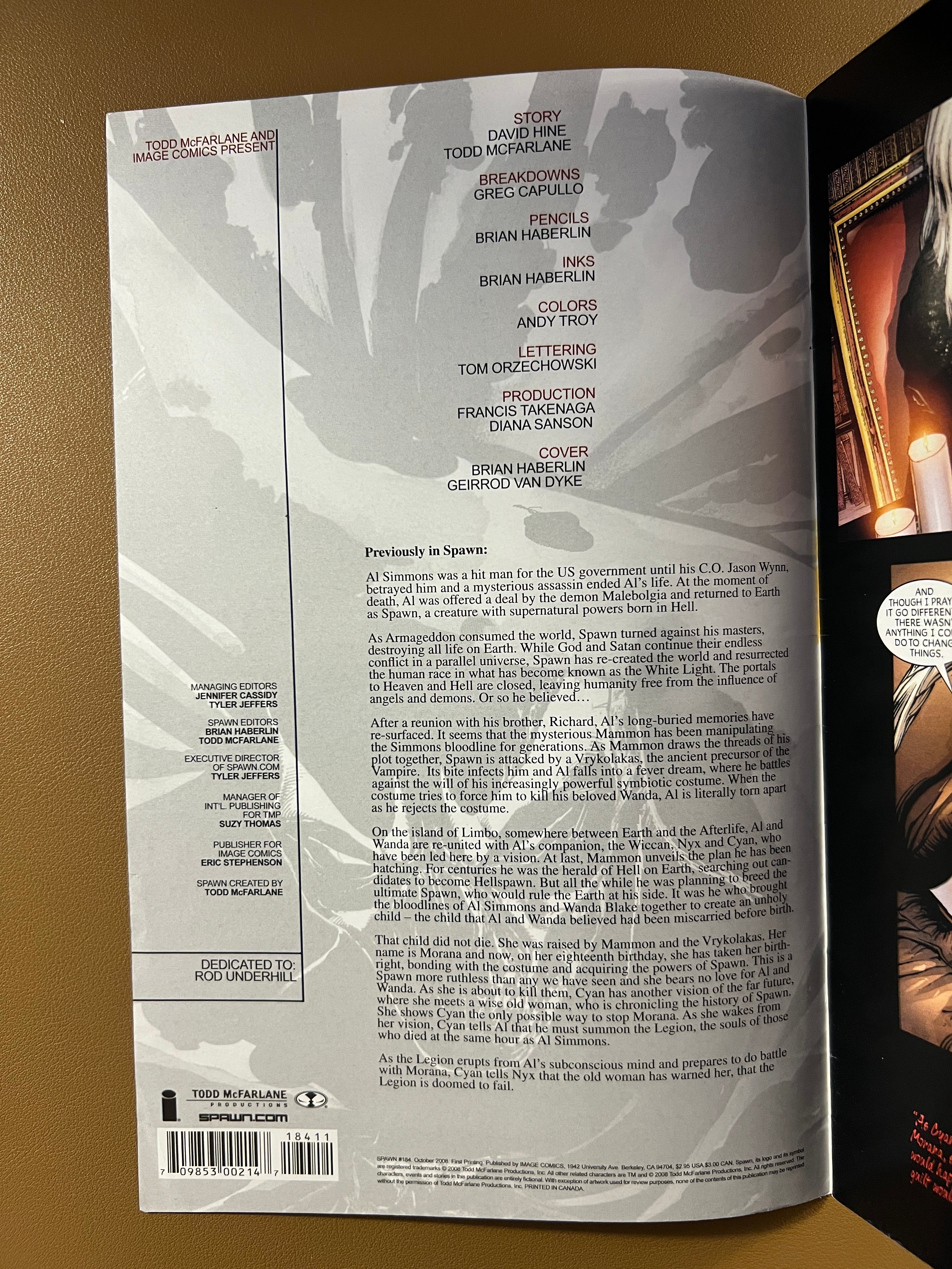 SPAWN #184 (2008) – “THE END”