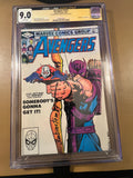 Avengers #223 CGC 9.0 Signed Joe Rubinstein JSA Hawkeye Taskmaster Marvel 1982