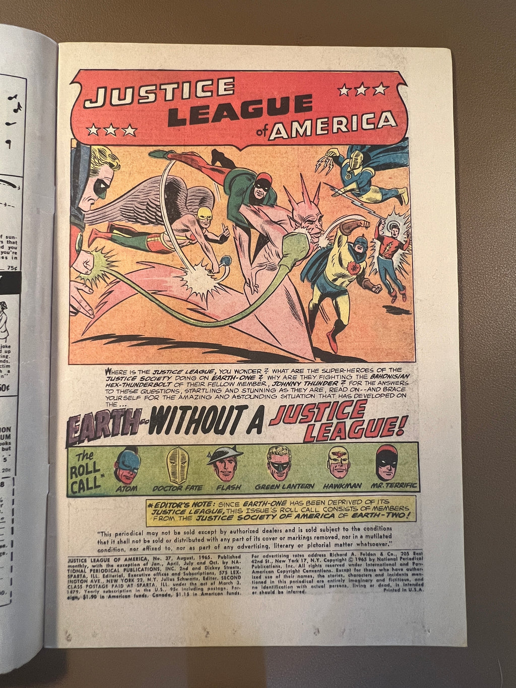 JUSTICE LEAGUE OF AMERICA #37 (1965)
