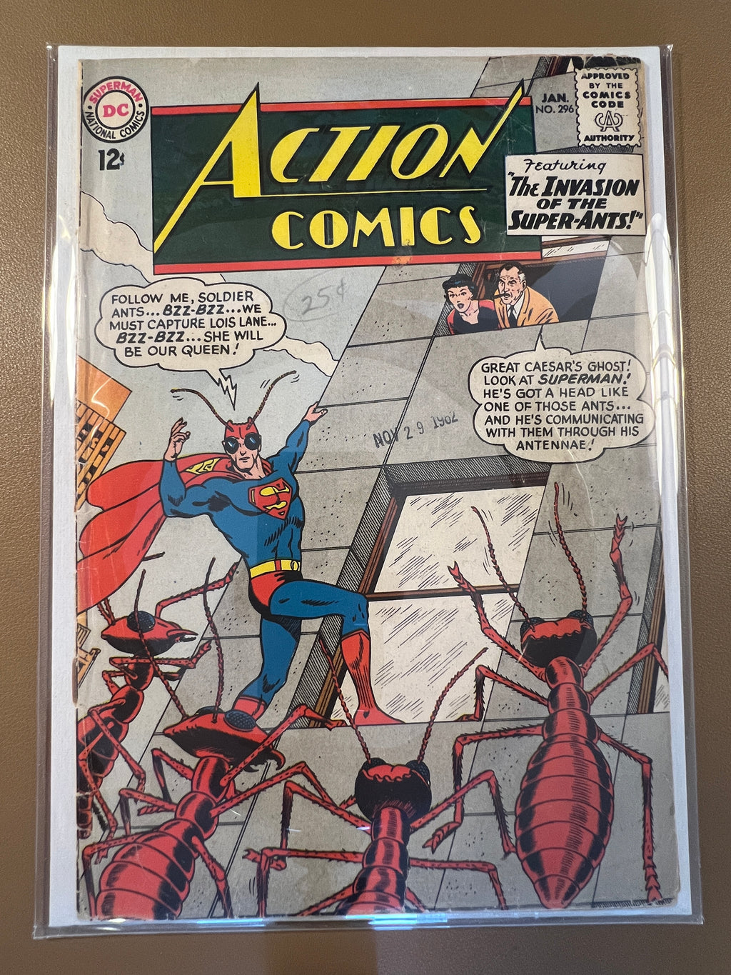 ACTION COMICS #296 (1963) Detached Cover