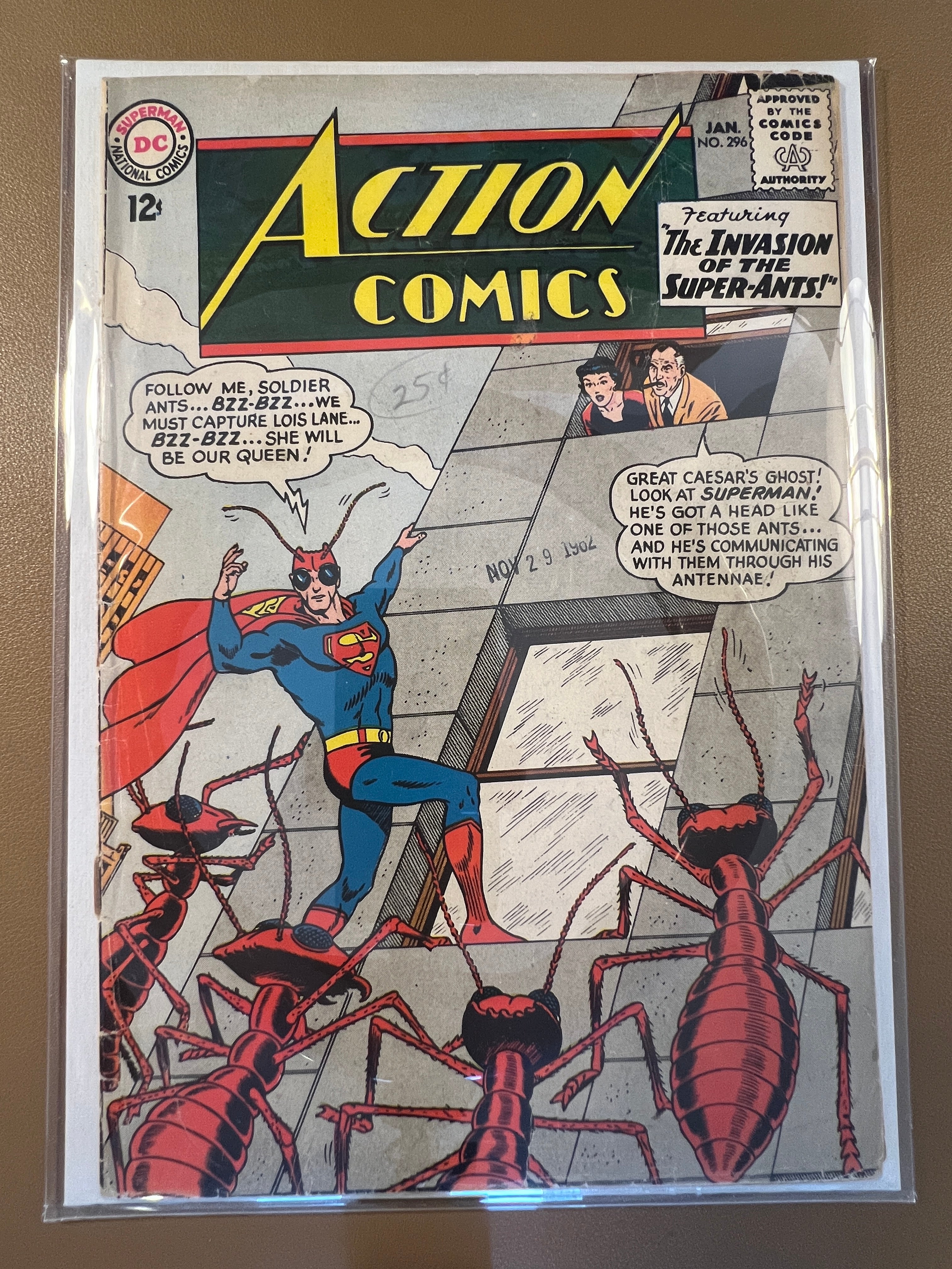 ACTION COMICS #296 (1963) Detached Cover