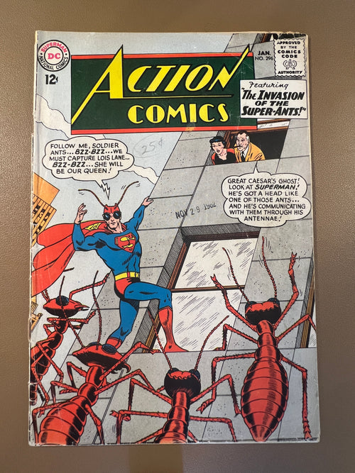 ACTION COMICS #296 (1963) Detached Cover