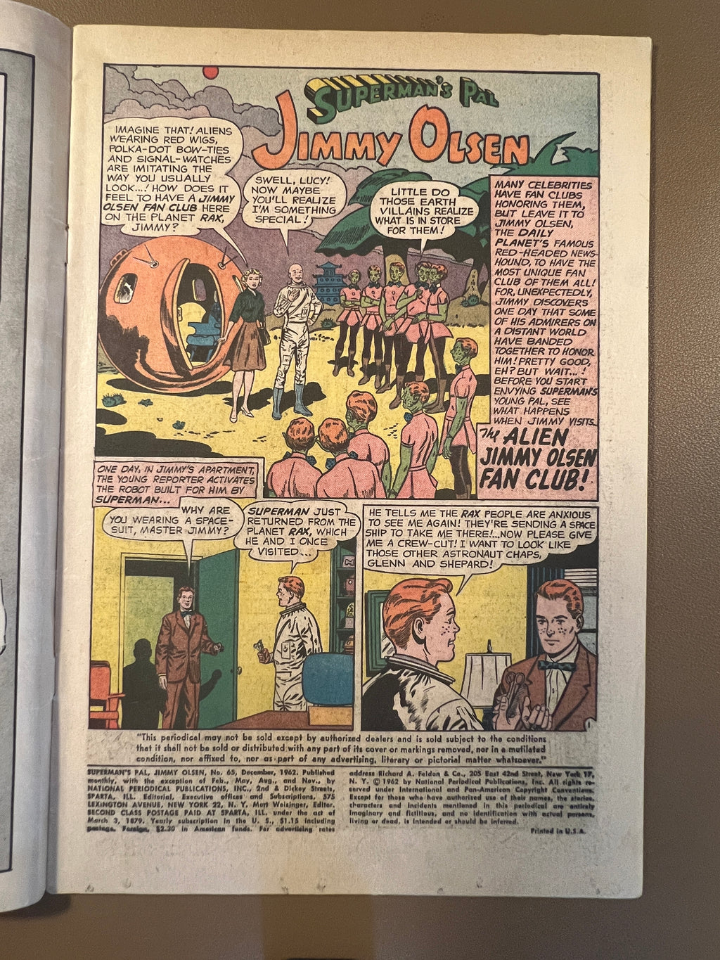 SUPERMAN’S PAL JIMMY OLSEN #65 (1962)