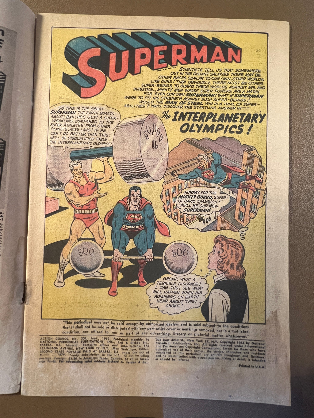 ACTION COMICS #304 (1963) Low Grade