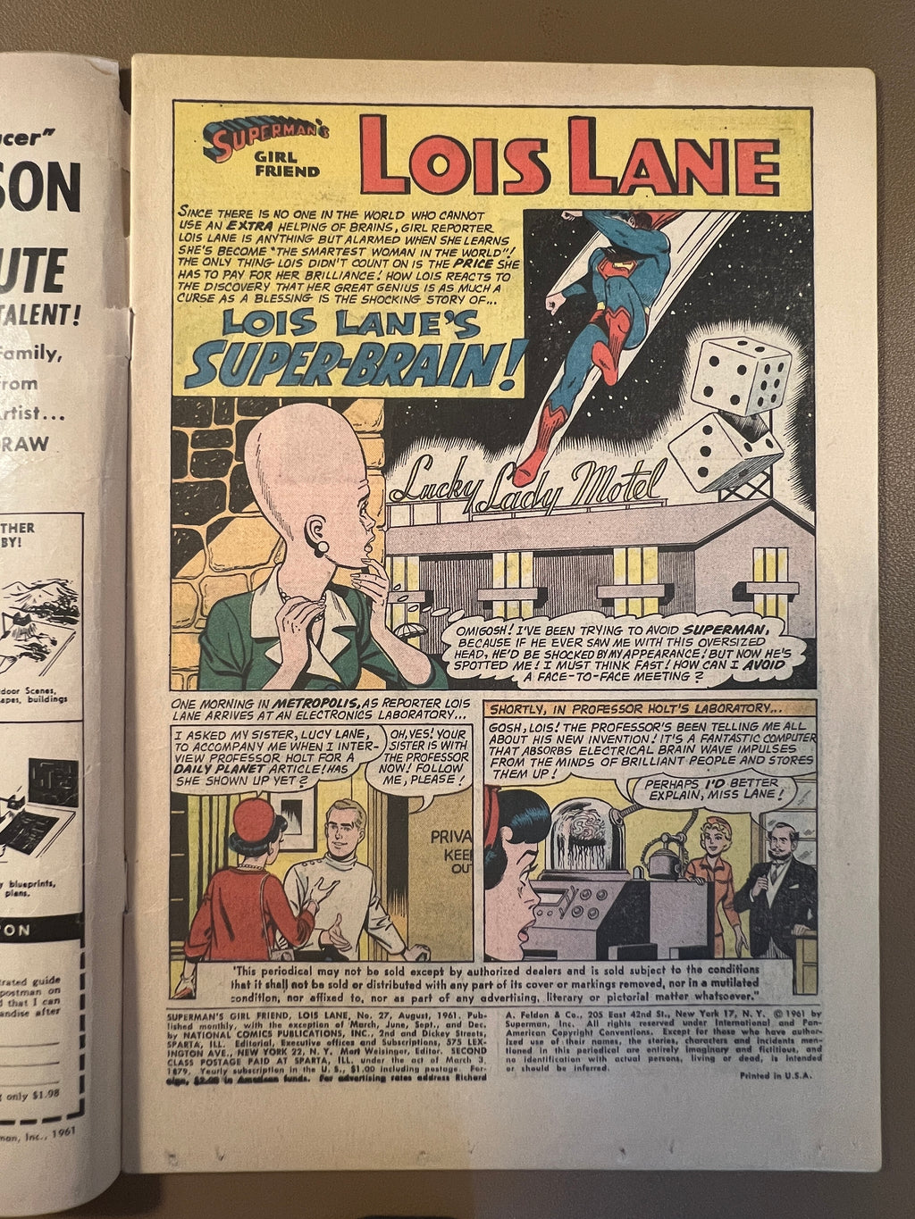 SUPERMAN’S GIRL FRIEND LOIS LANE #27 (1961)