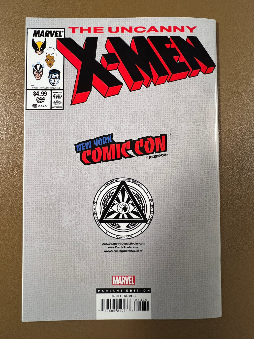 X-MEN #244 🔥 NYCC VARIANT COVER JUBILEE ART UNKNOWN COMICS EXCLUSIVE