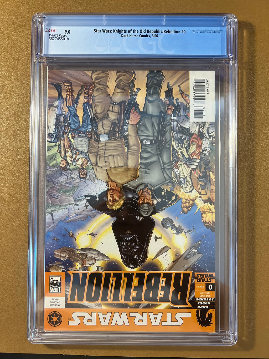 STAR WARS: KNIGHTS OF THE OLD REPUBLIC / REBELLION #0 CGC 9.0