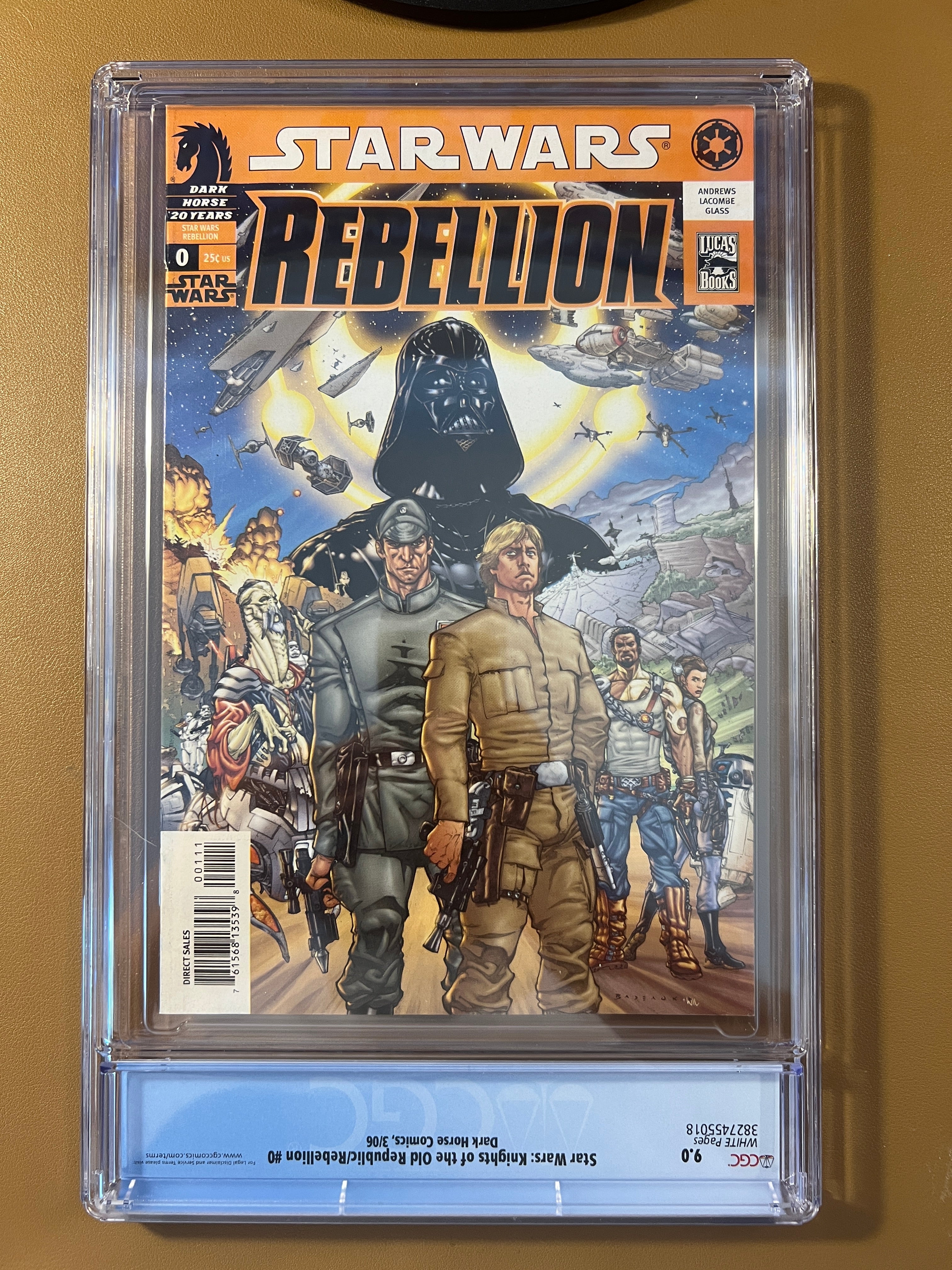 STAR WARS: KNIGHTS OF THE OLD REPUBLIC / REBELLION #0 CGC 9.0