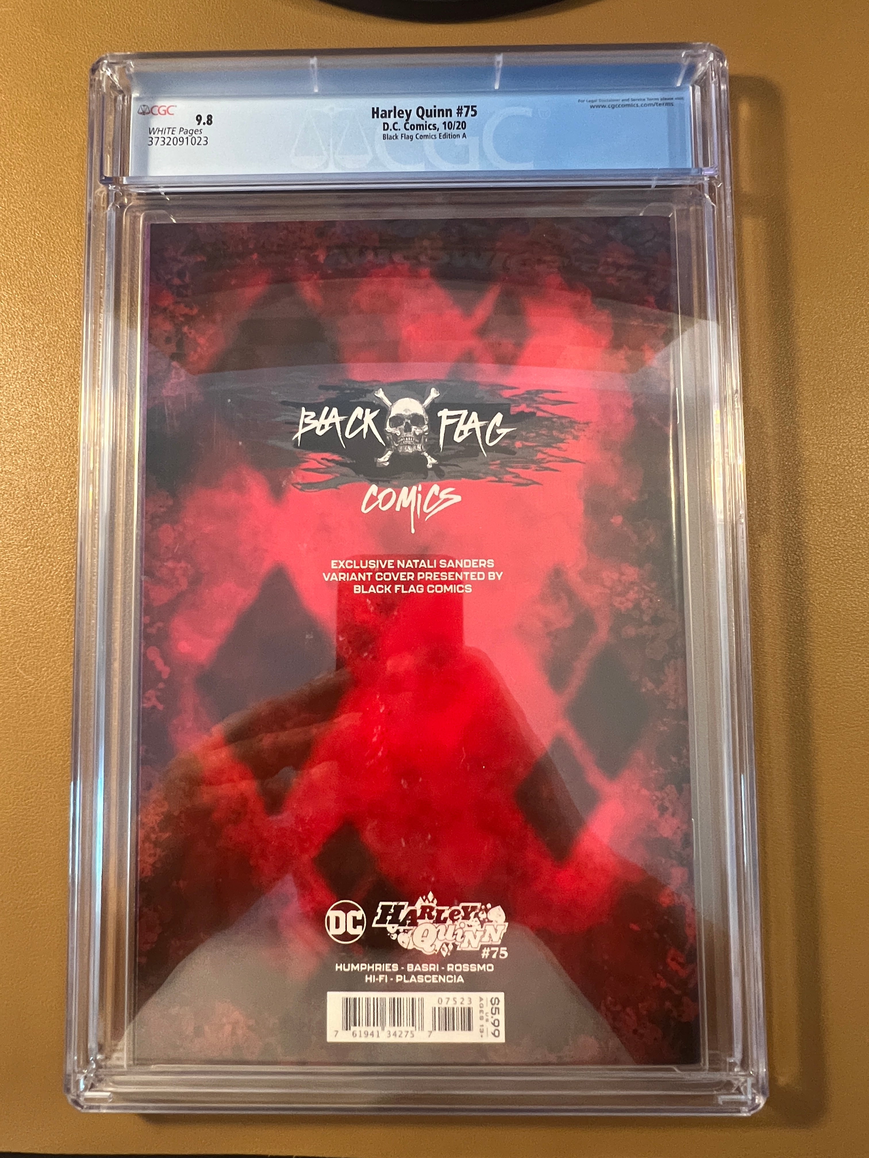 HARLEY QUINN #75 CGC 9.8 – BLACK FLAG COMICS EDITION A