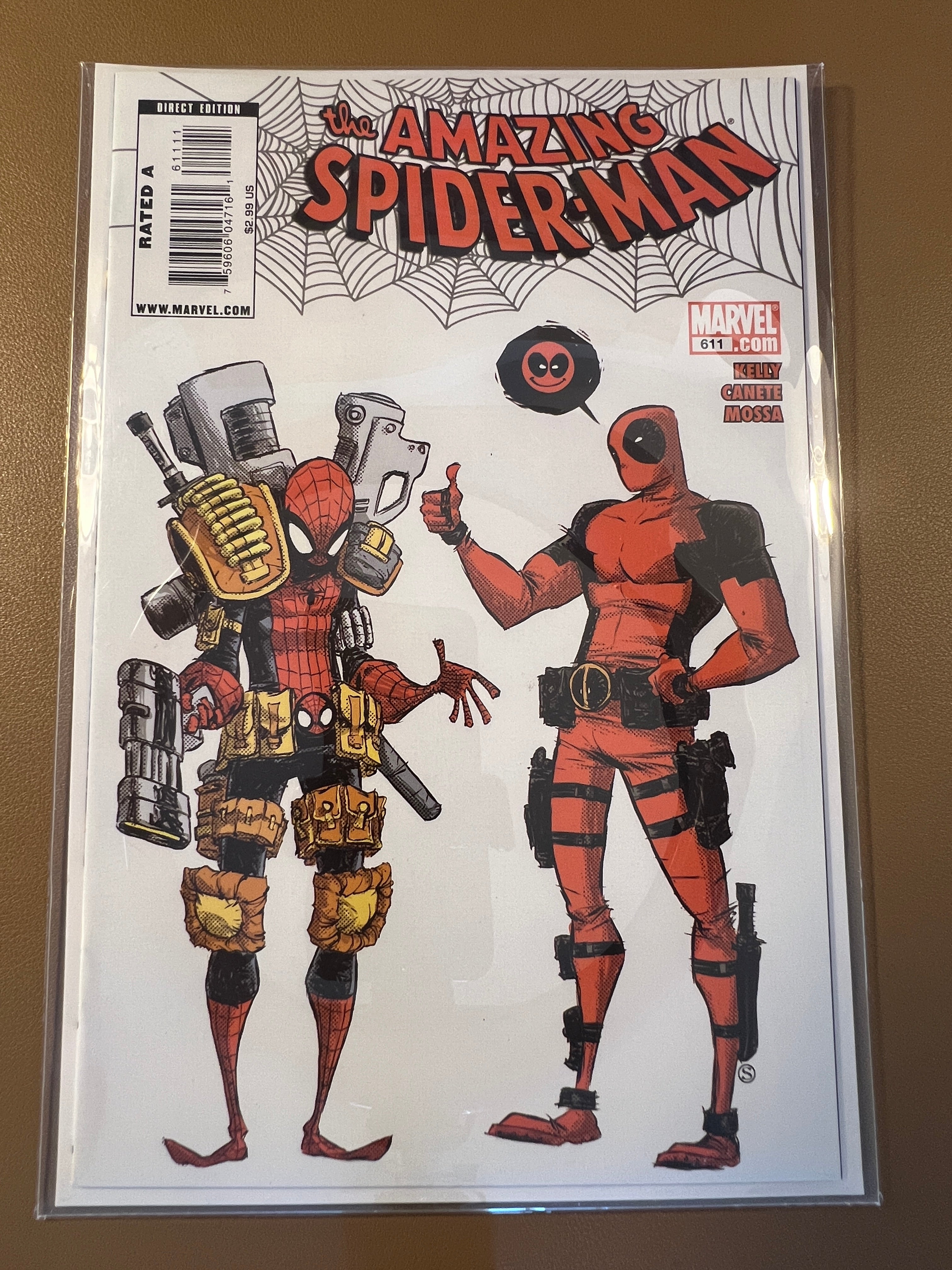 THE AMAZING SPIDER-MAN #611 (2009) – DEADPOOL COVER