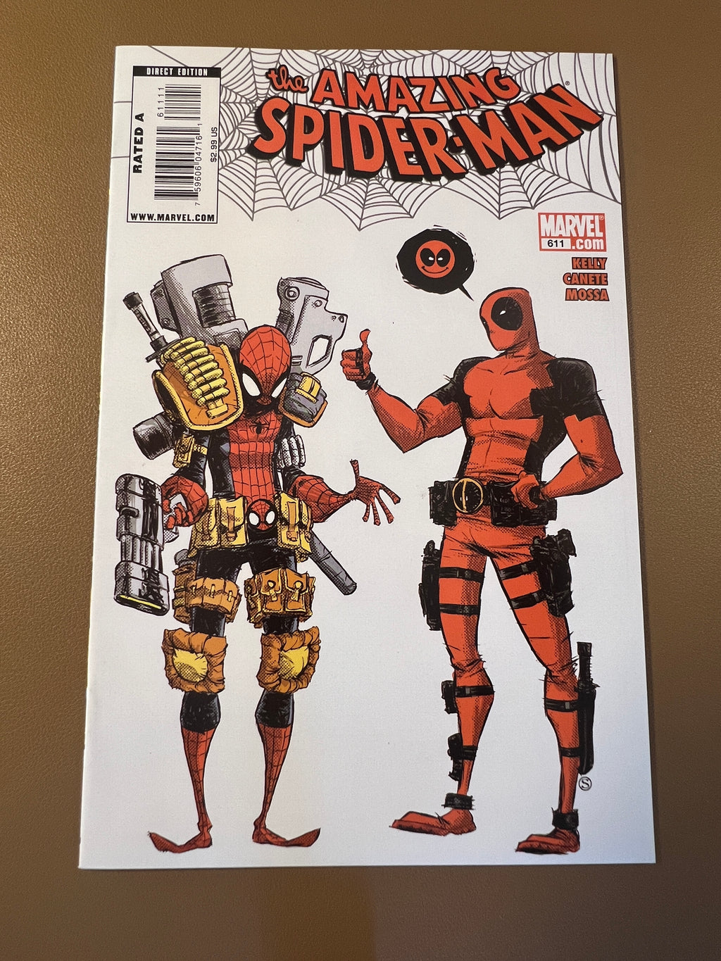 THE AMAZING SPIDER-MAN #611 (2009) – DEADPOOL COVER