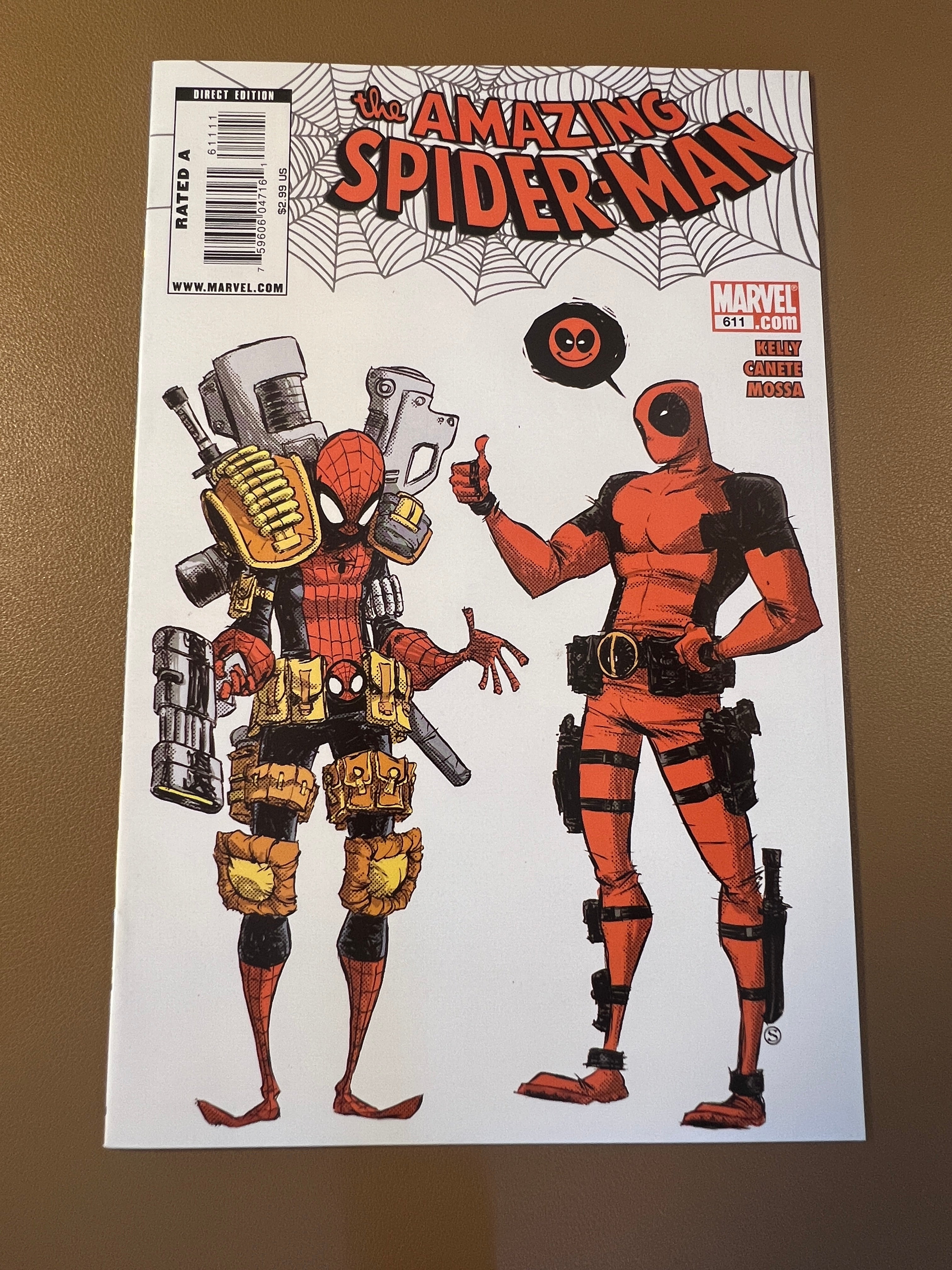 THE AMAZING SPIDER-MAN #611 (2009) – DEADPOOL COVER
