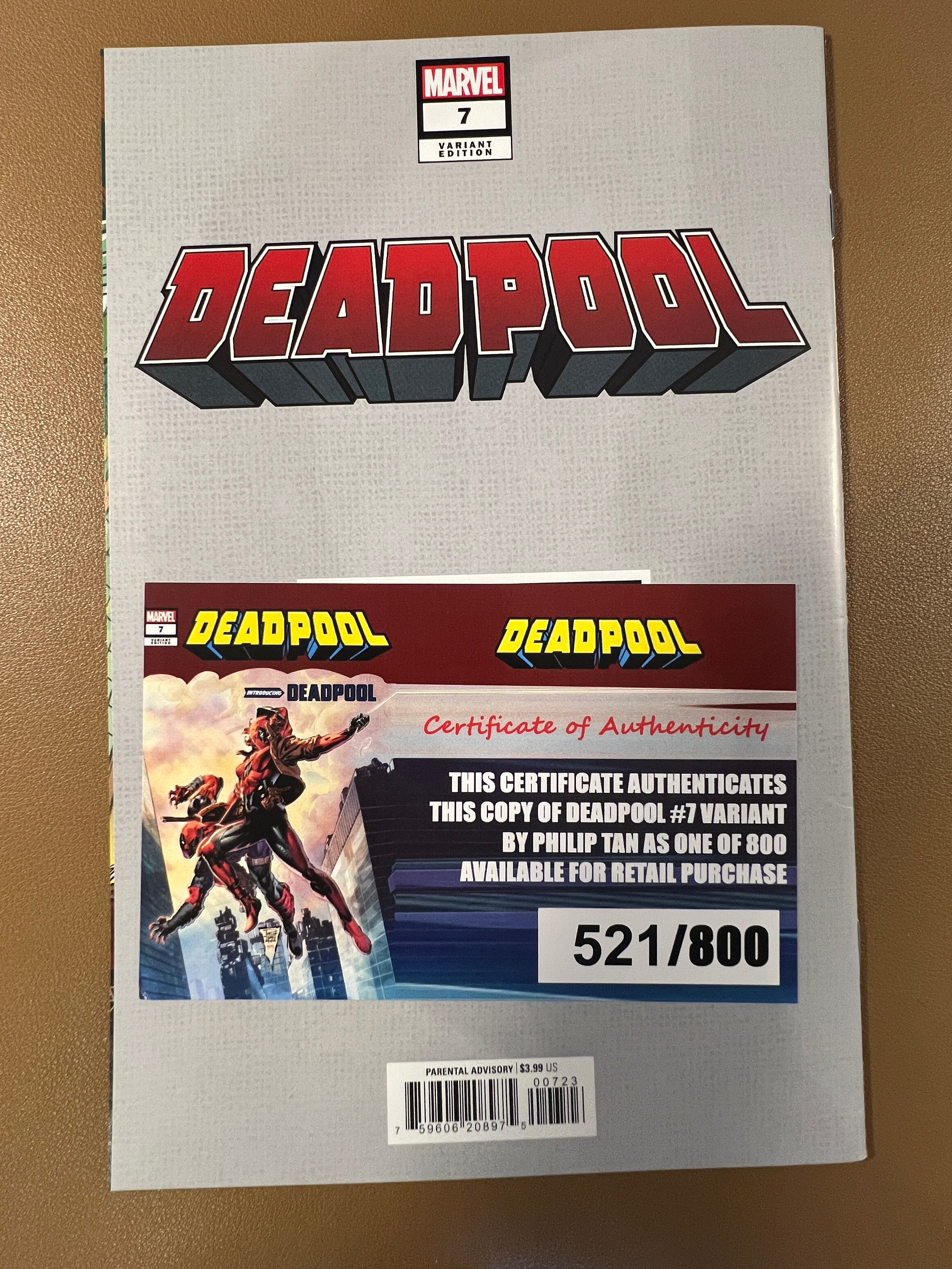 Deadpool #7 Amazing Fantasy #15 Homage 521/800