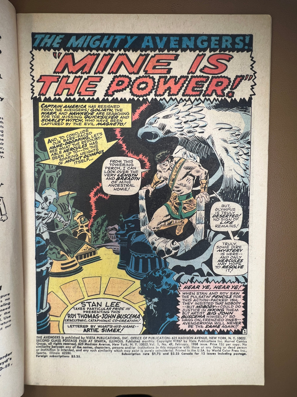 THE AVENGERS #49