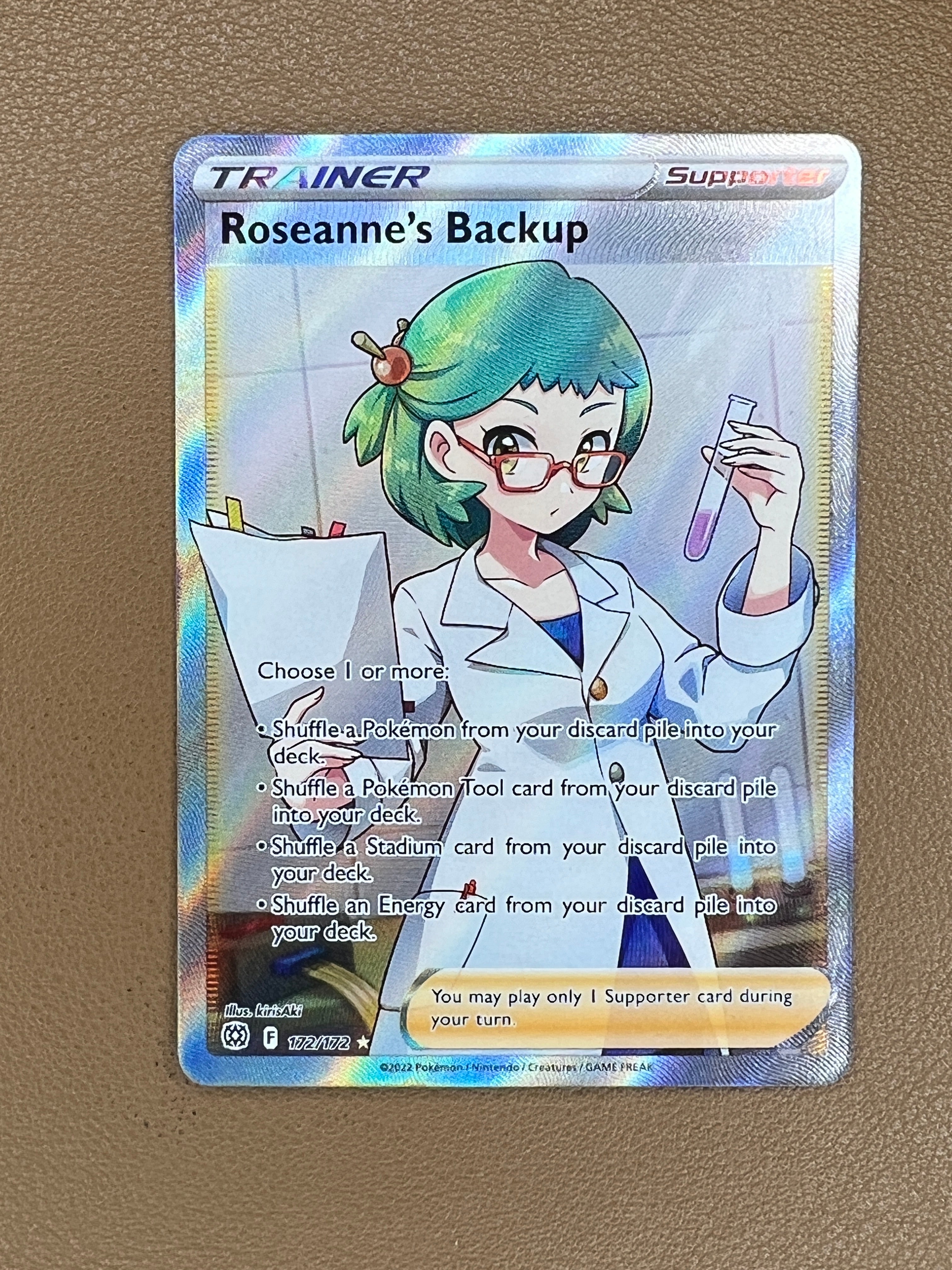 Roseanne's Backup Full Art #172/172 – Brilliant Stars Secret Rare