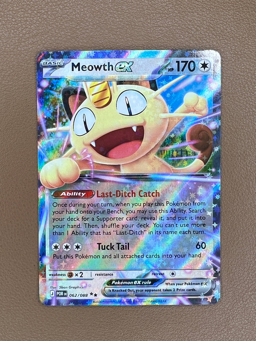Meowth ex #062/088 Perfect Order