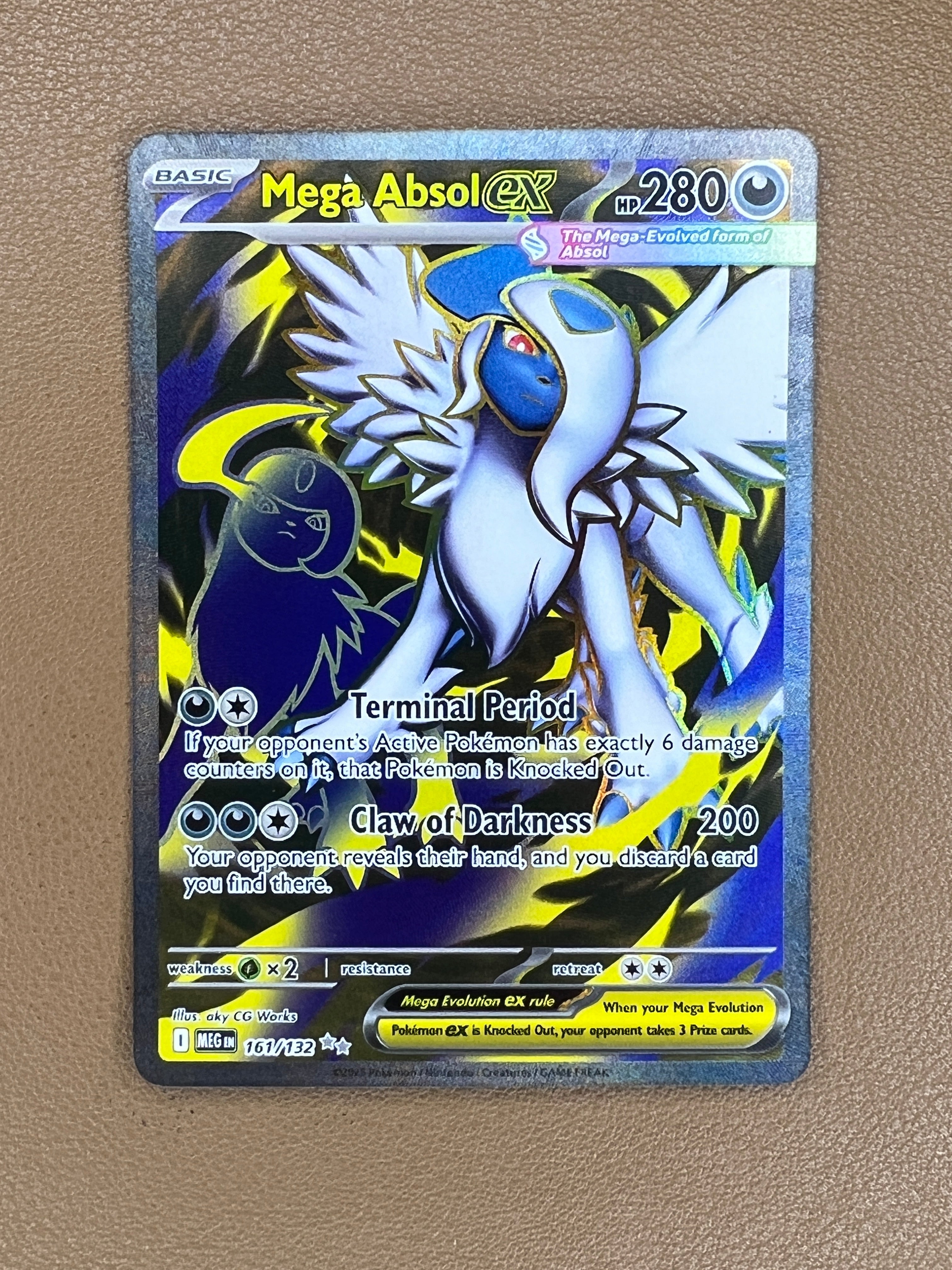 Mega Absol ex Full Art #161/132 Secret Rare – Mega Evolution