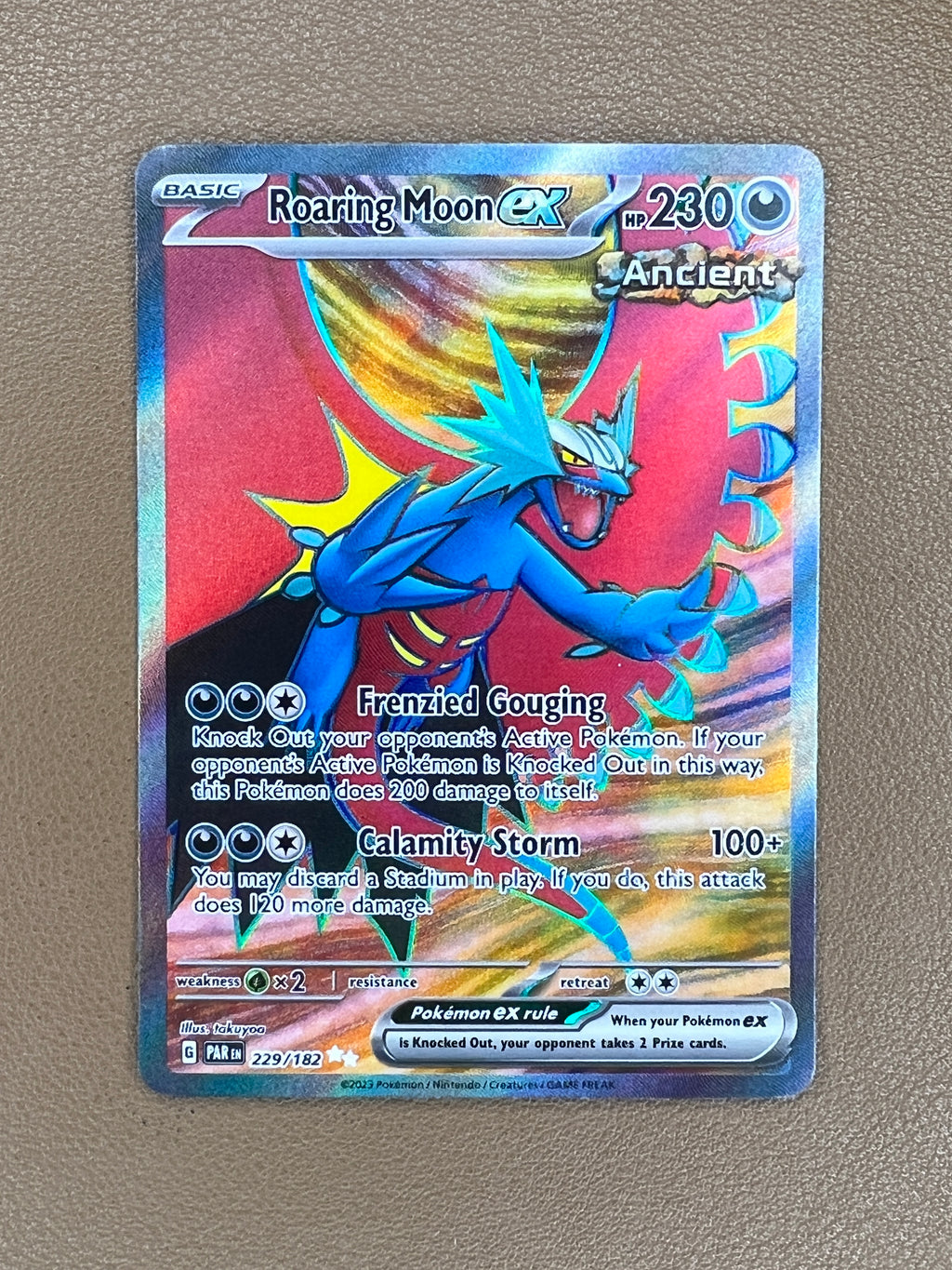 Roaring Moon ex #229/182 Hyper Rare / Special Illustration Rare