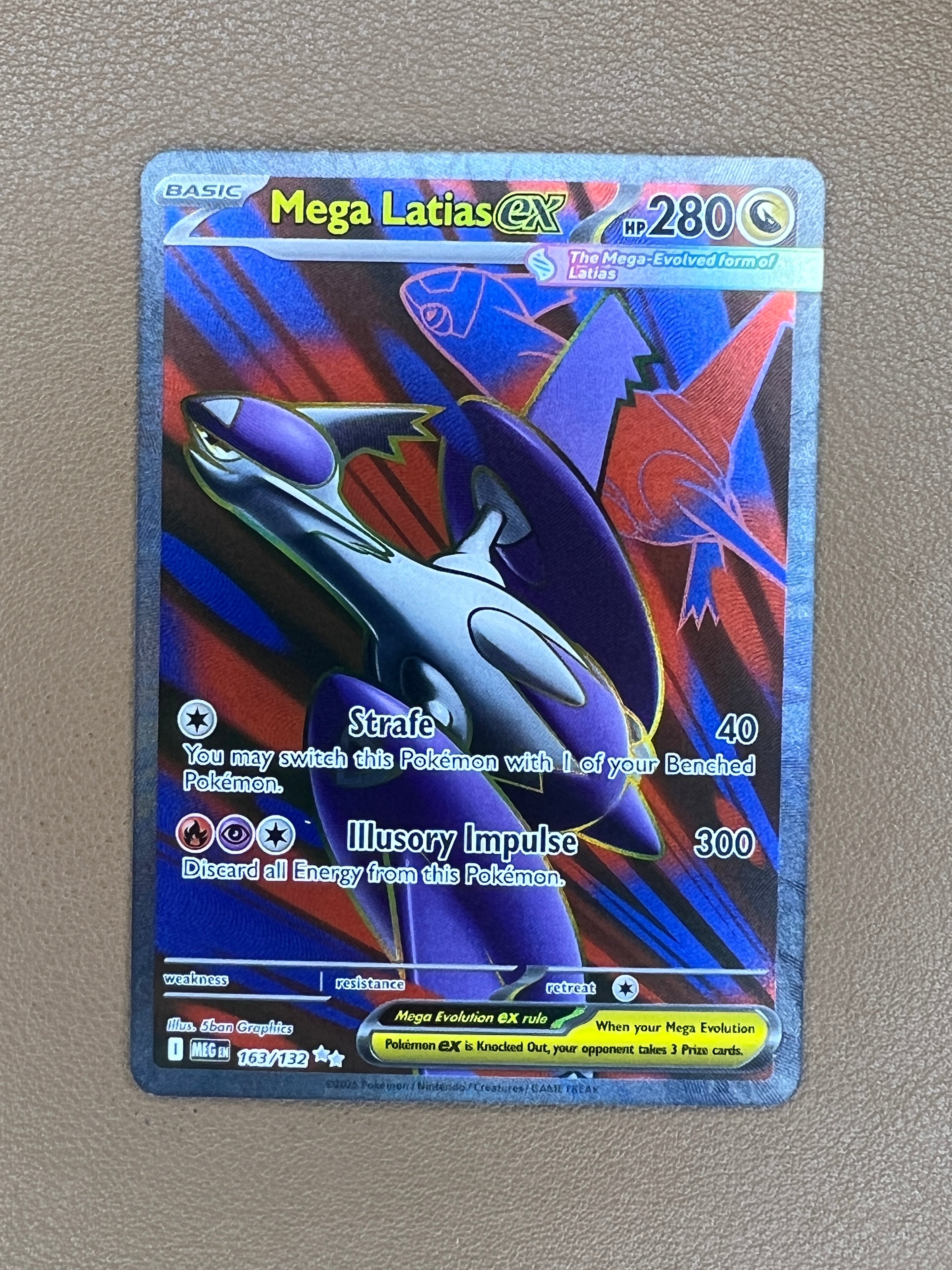 Mega Latias ex #163/132 Secret Rare Full Art