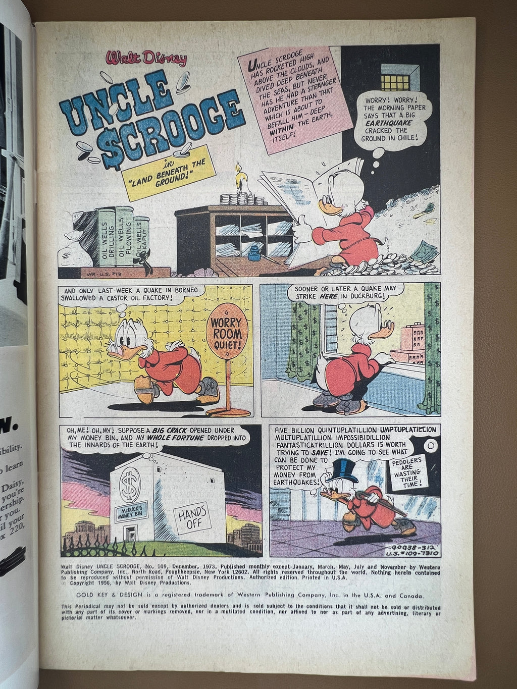WALT DISNEY'S UNCLE SCROOGE #109