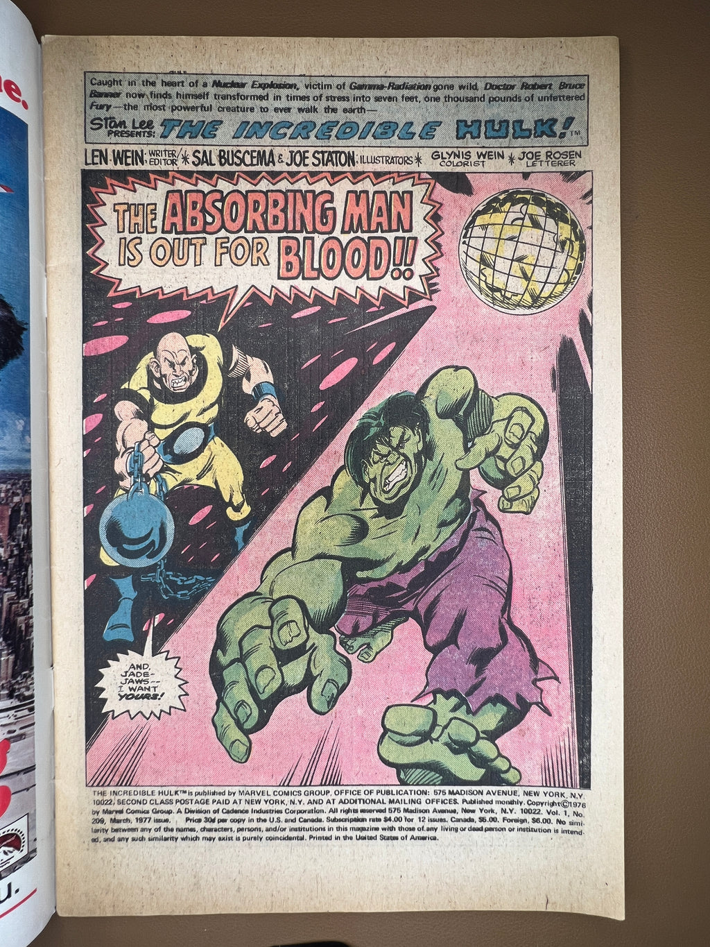HULK #209
