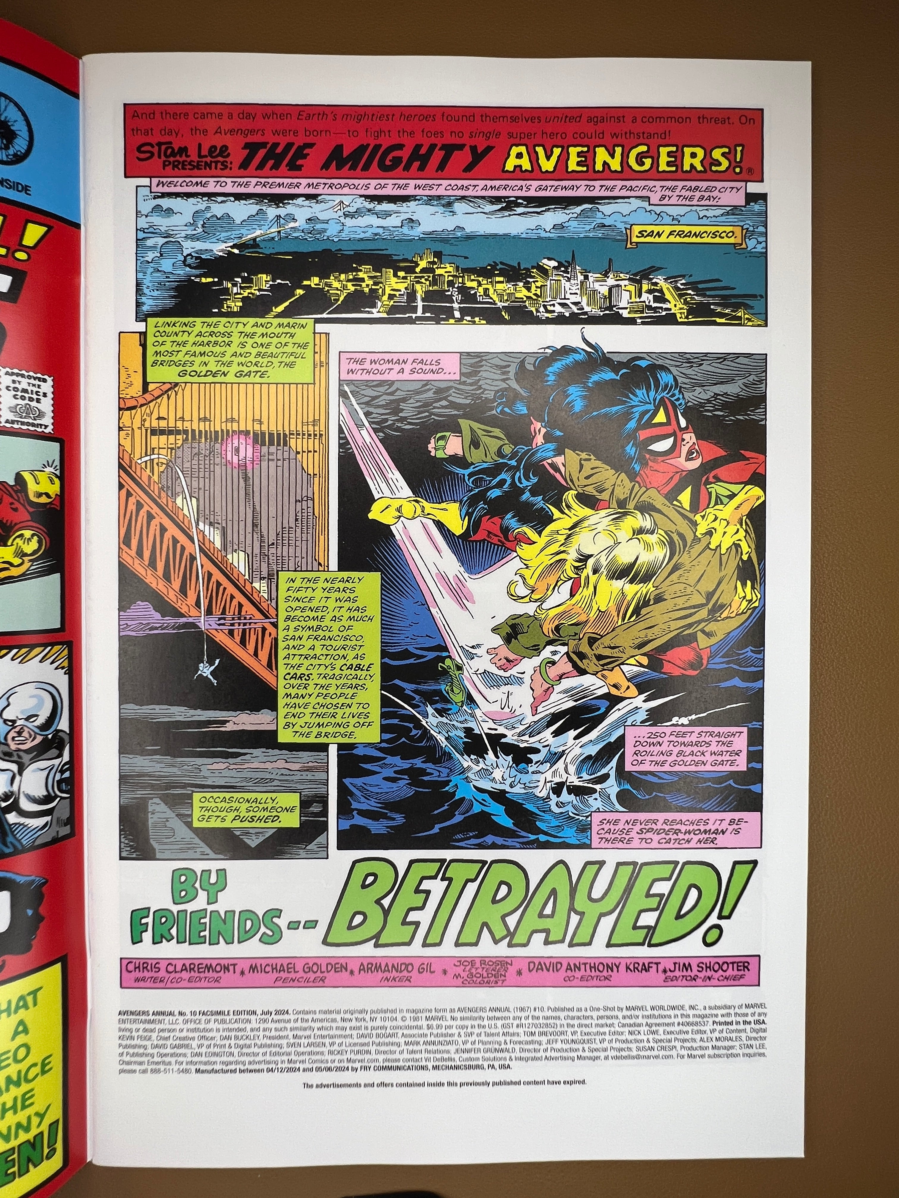 AVENGERS ANNUAL #10 FACSIMILE EDITION – UNKNOWN COMICS EXCLUSIVE VIRGIN VARIANT