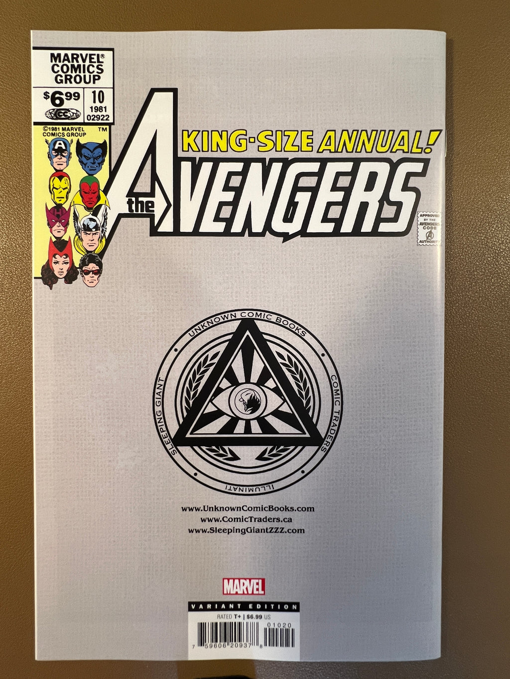 AVENGERS ANNUAL #10 FACSIMILE EDITION – UNKNOWN COMICS EXCLUSIVE VIRGIN VARIANT