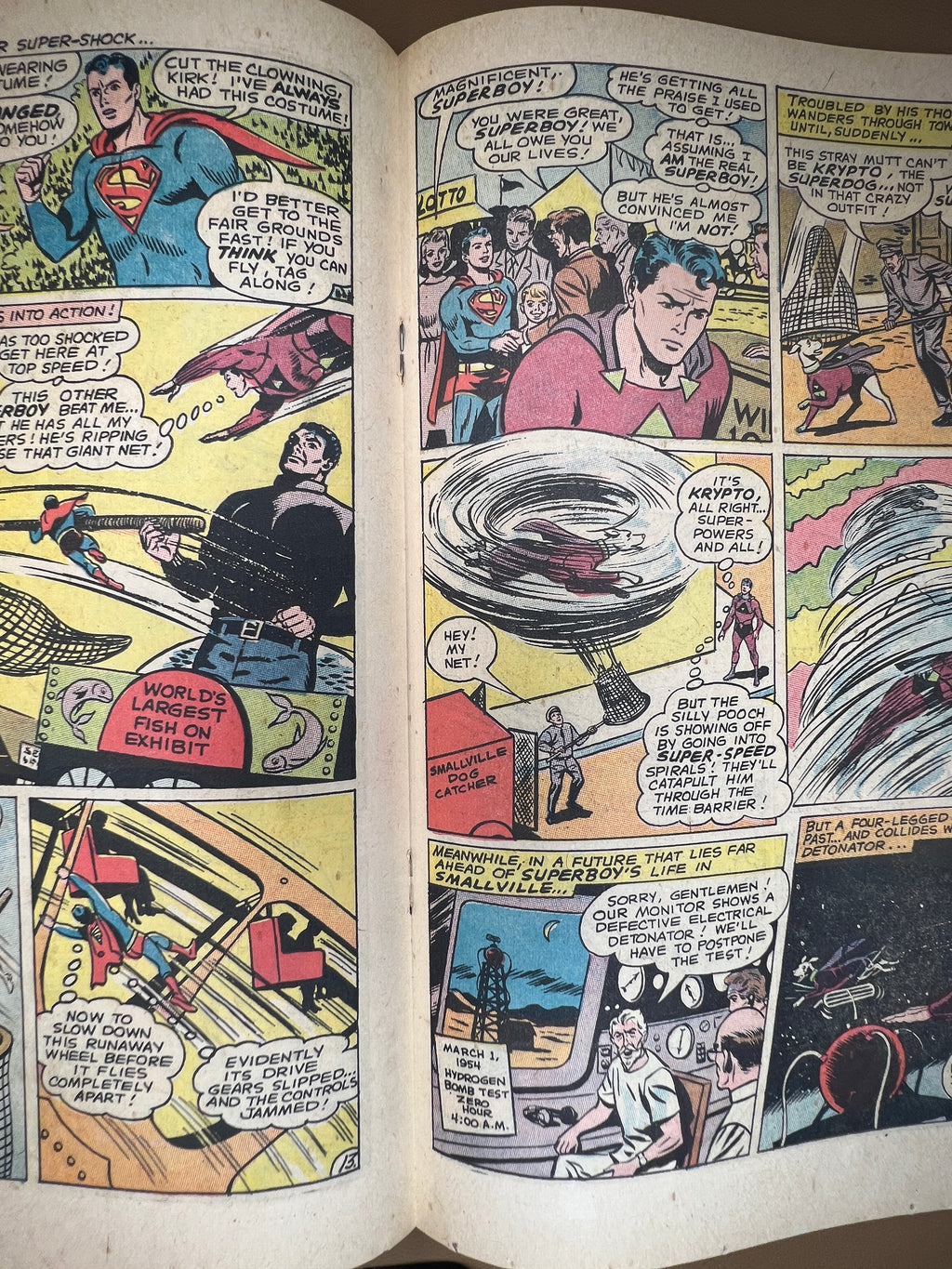 SUPERBOY #144 (Centerfold Page Lower Staple Detached)
