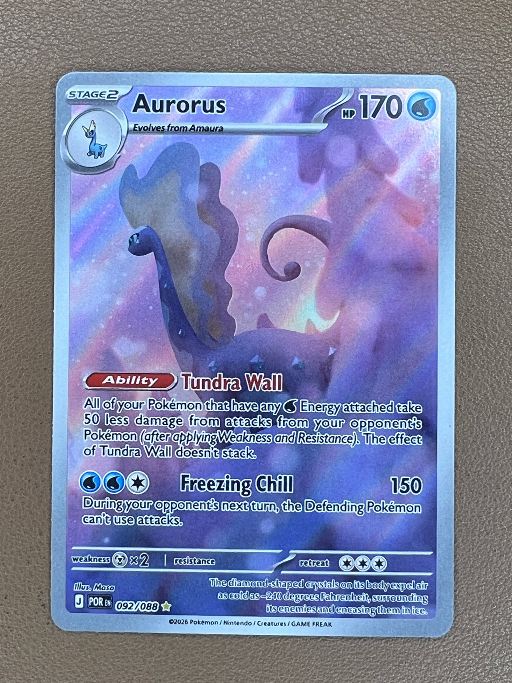 Aurorus #092/088 Illustration Rare - Perfect Order Set