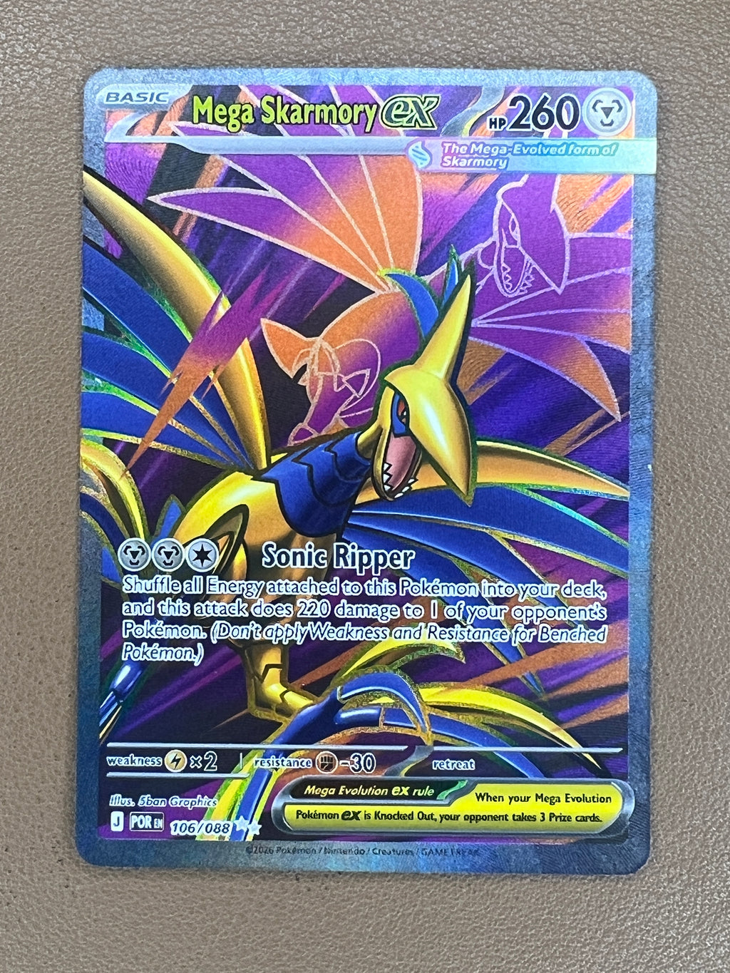 Mega Skarmory ex #106 - Perfect Order