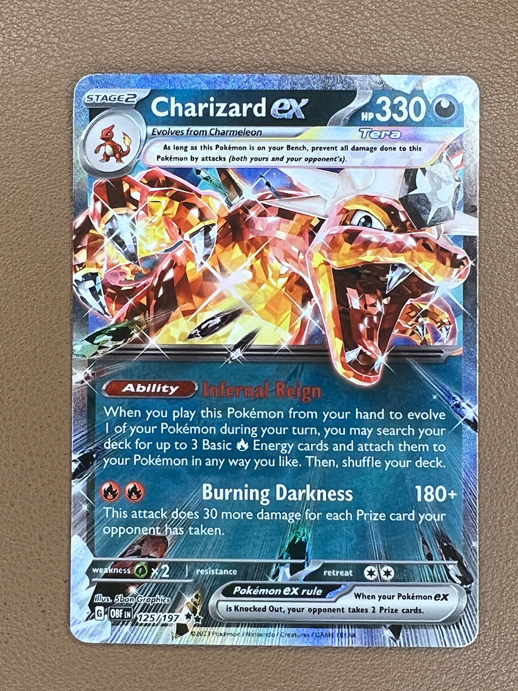 Charizard ex #125/197 – Obsidian Flames – Double Rare