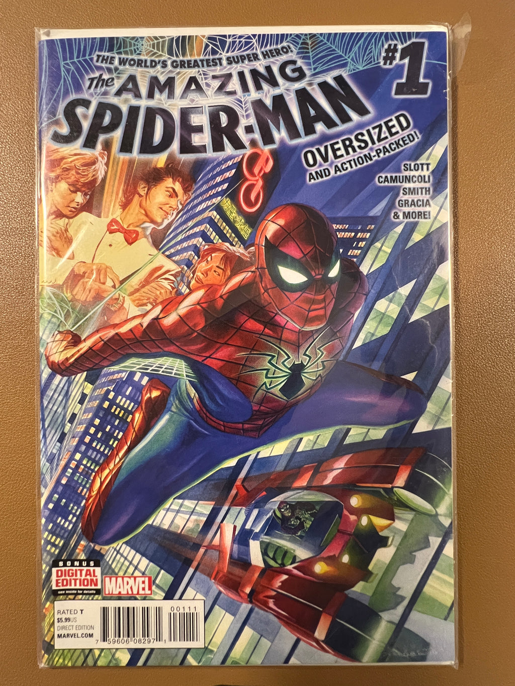 THE AMAZING SPIDER-MAN #1 (2014) Alex Ross Cover