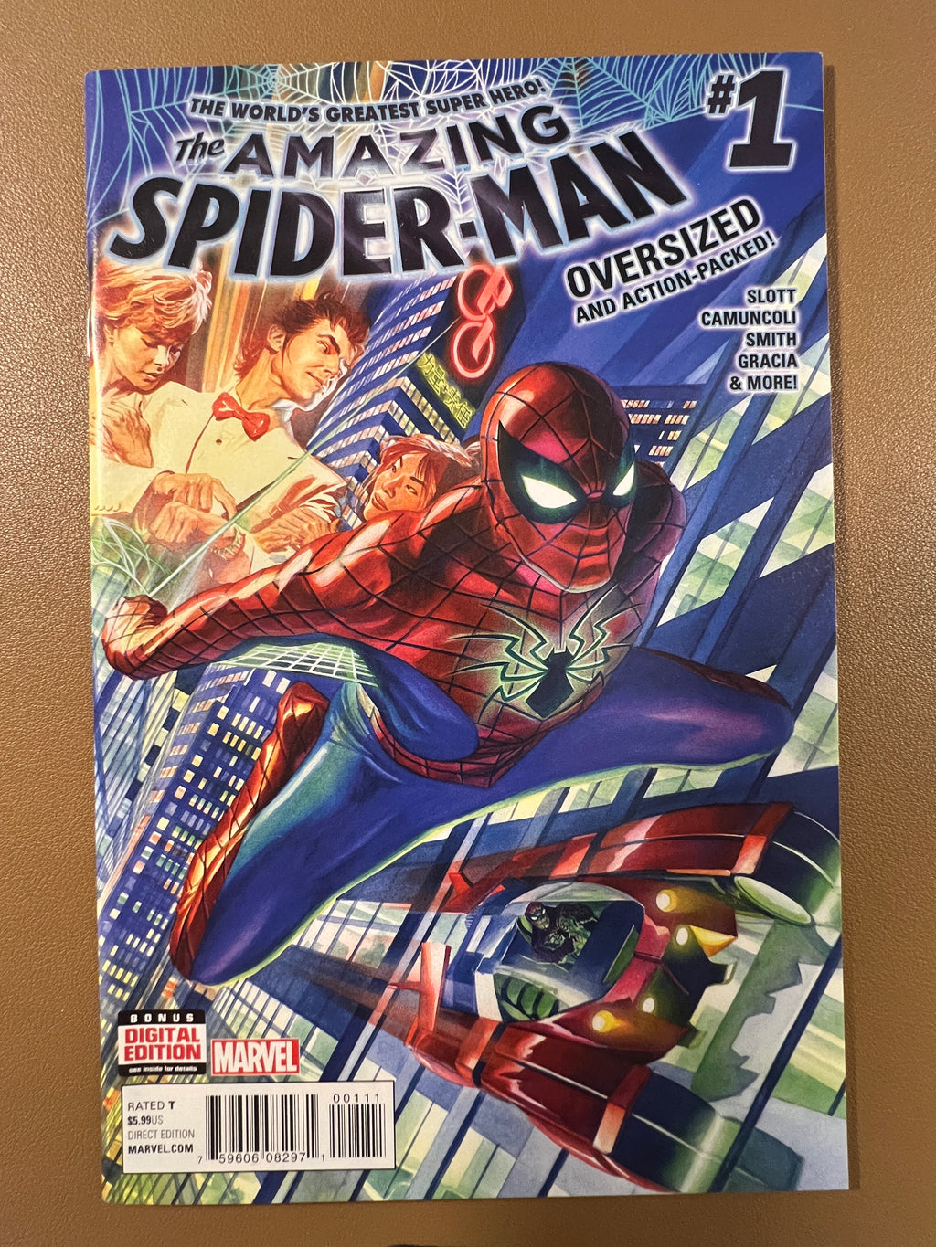 THE AMAZING SPIDER-MAN #1 (2014) Alex Ross Cover