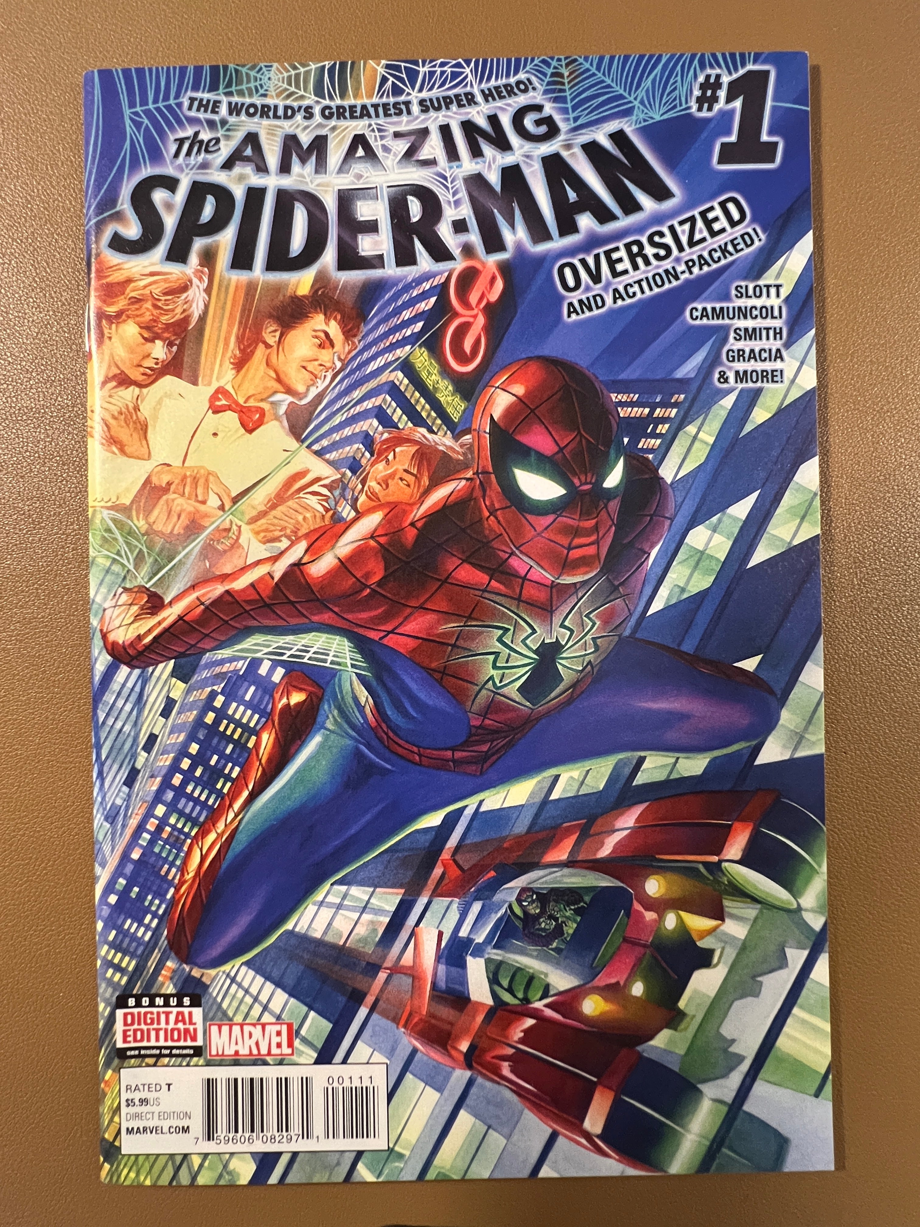 THE AMAZING SPIDER-MAN #1 (2014) Alex Ross Cover
