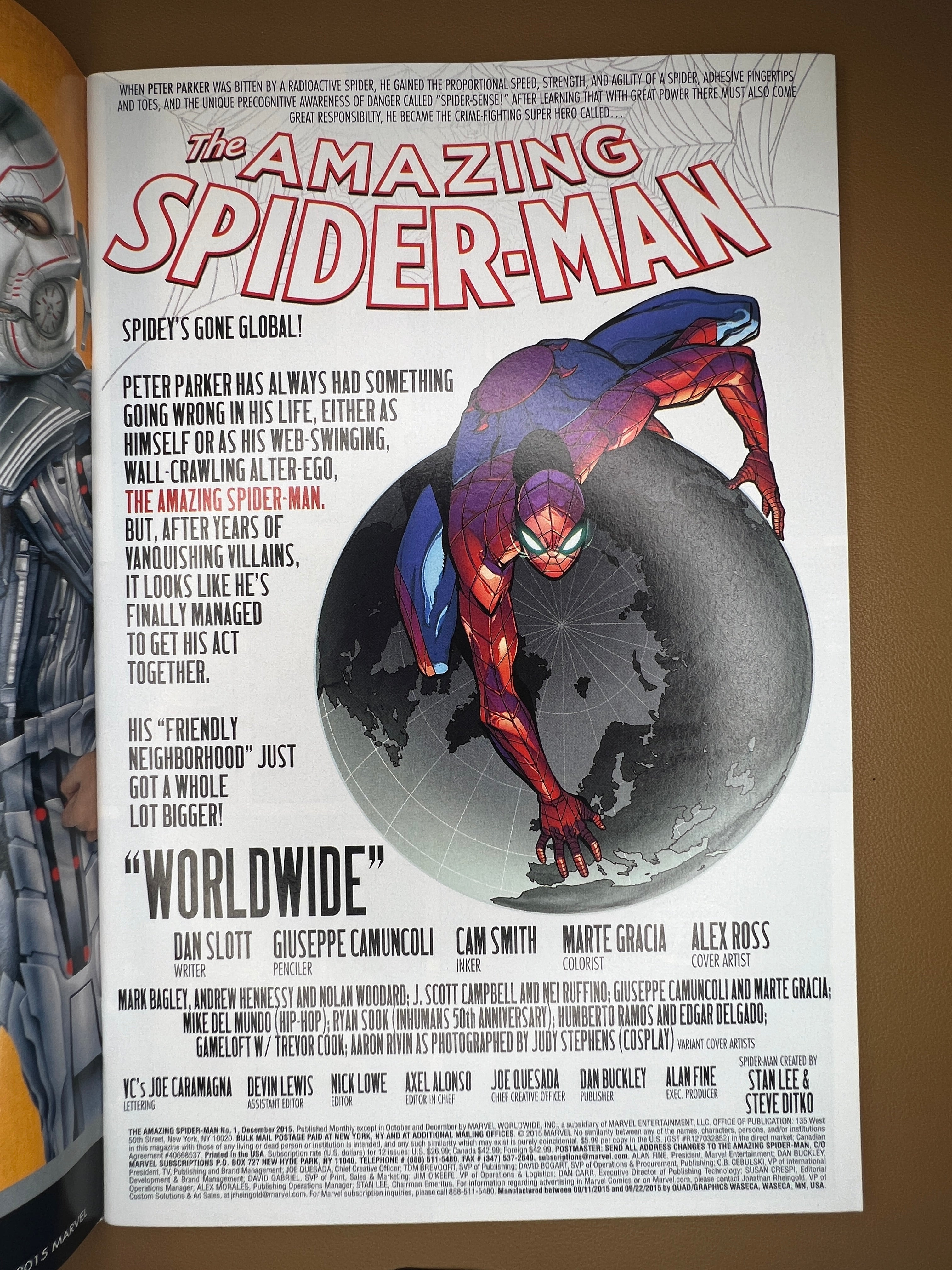 THE AMAZING SPIDER-MAN #1 (2014) Alex Ross Cover