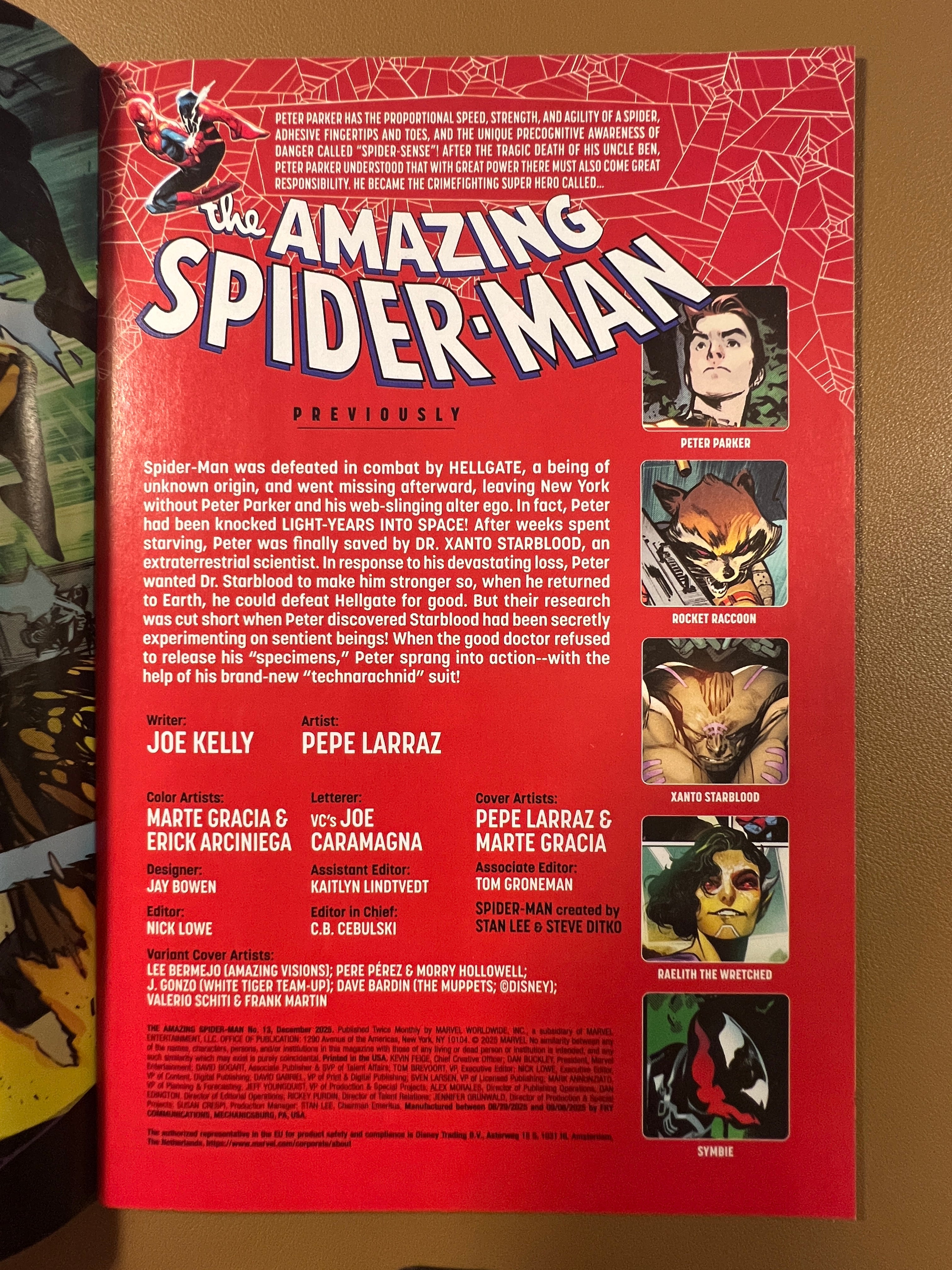 The Amazing Spider-Man #13 (Legacy #977) – Imperial Tie-In