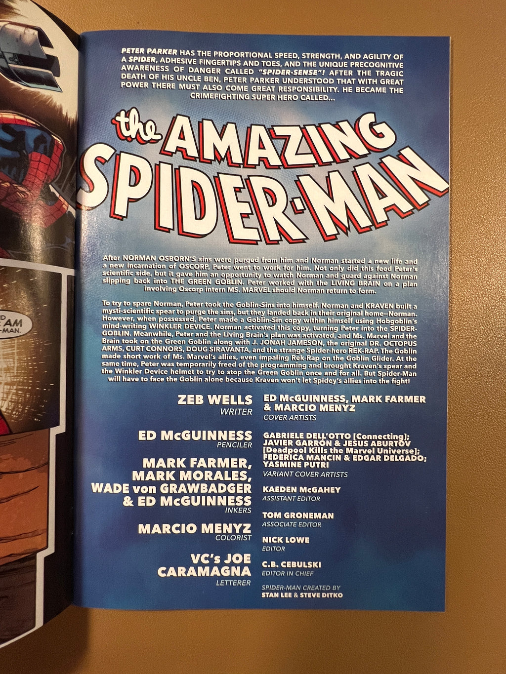 The Amazing Spider-Man #54 (2024) - Gabriele Dell'Otto - Connecting Cover