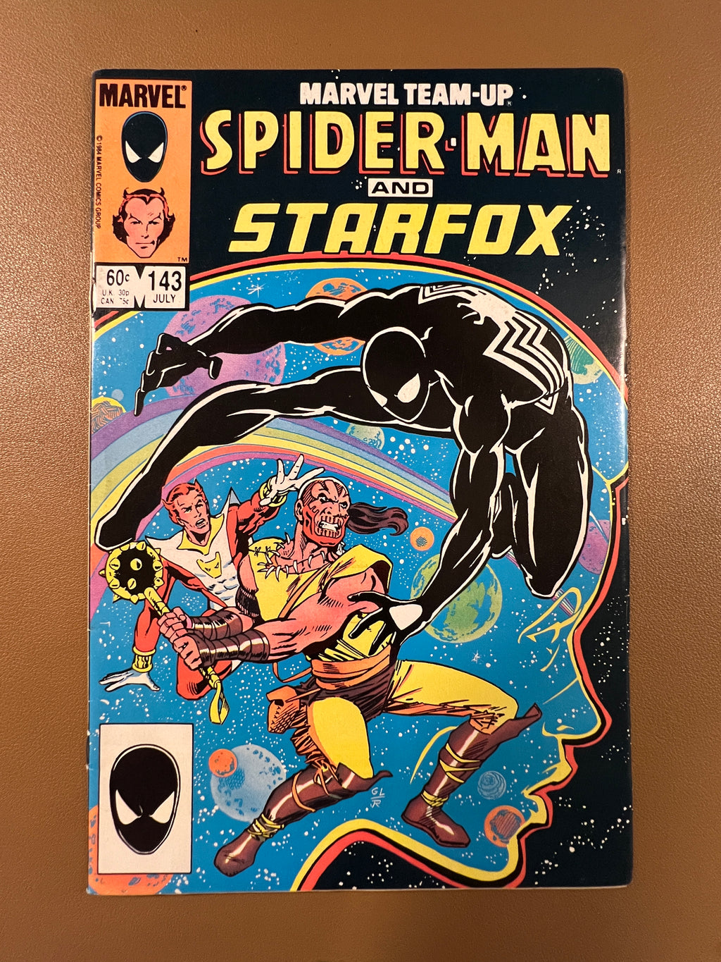 Marvel Team-Up #143 (1984) Spider-Man & Starfox | Black Suit Spider-Man