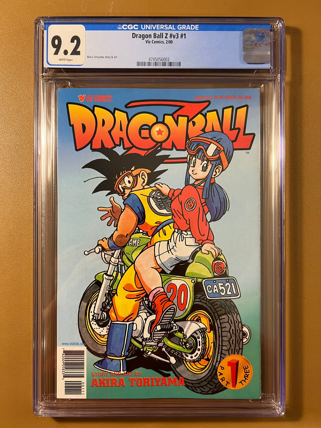 Dragon Ball Z Part 3 #1 CGC 9.2