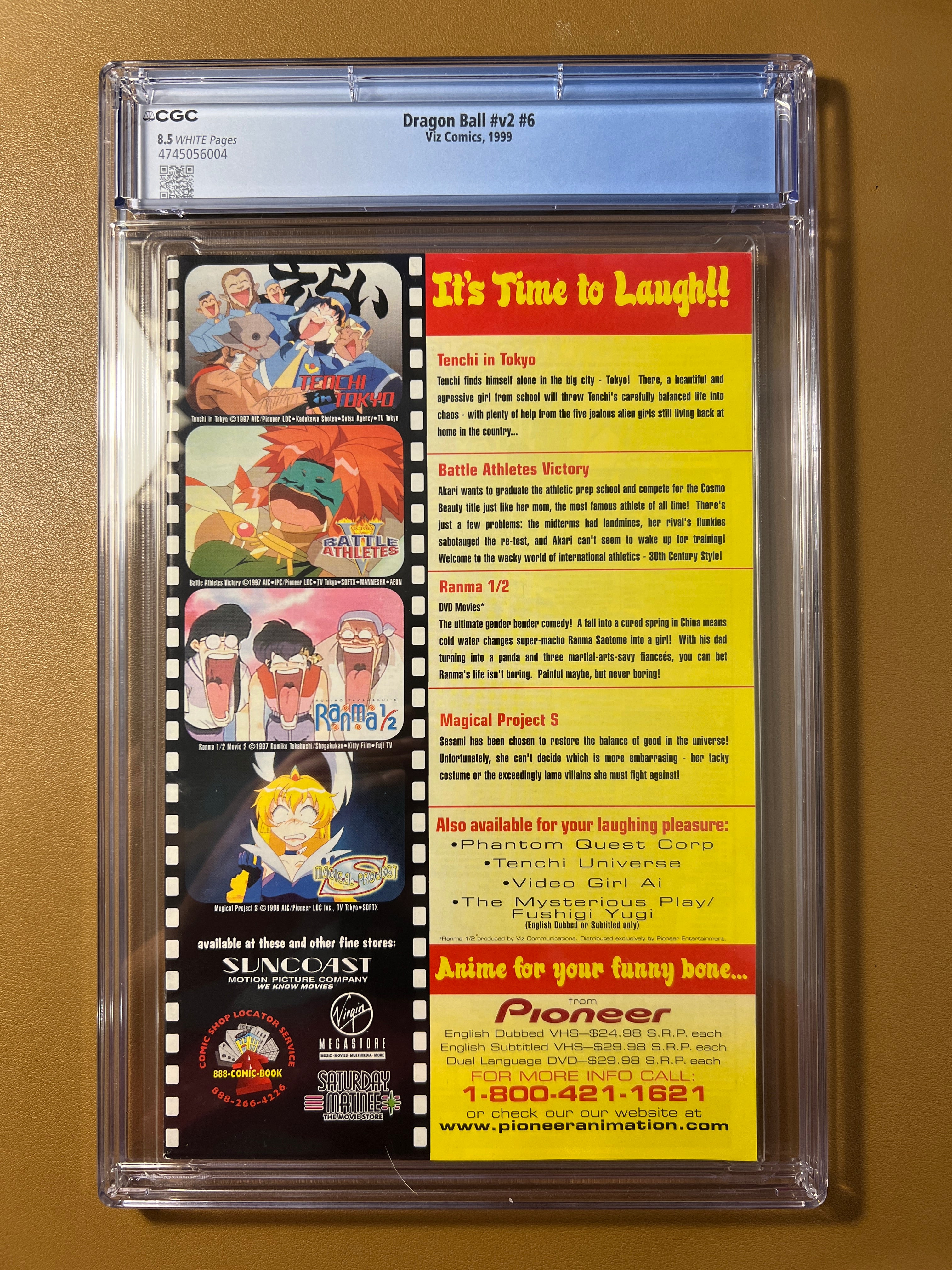 Dragon Ball Vol. 2 #6 CGC 8.5