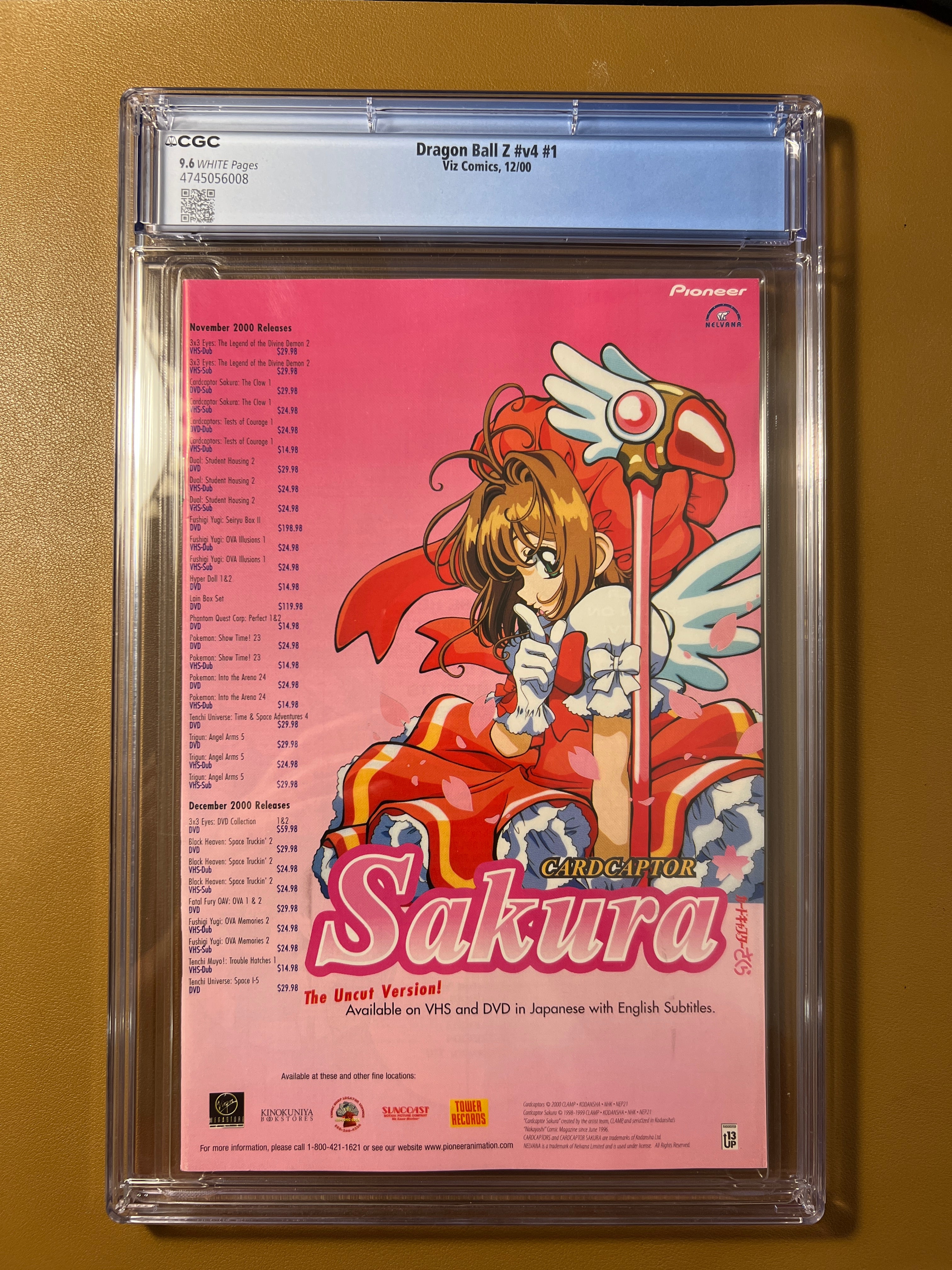 Dragon Ball Z Part 4 #1 CGC 9.6