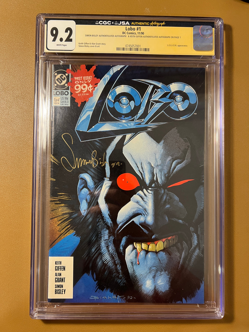 Lobo #1 CGC x JSA 9.2