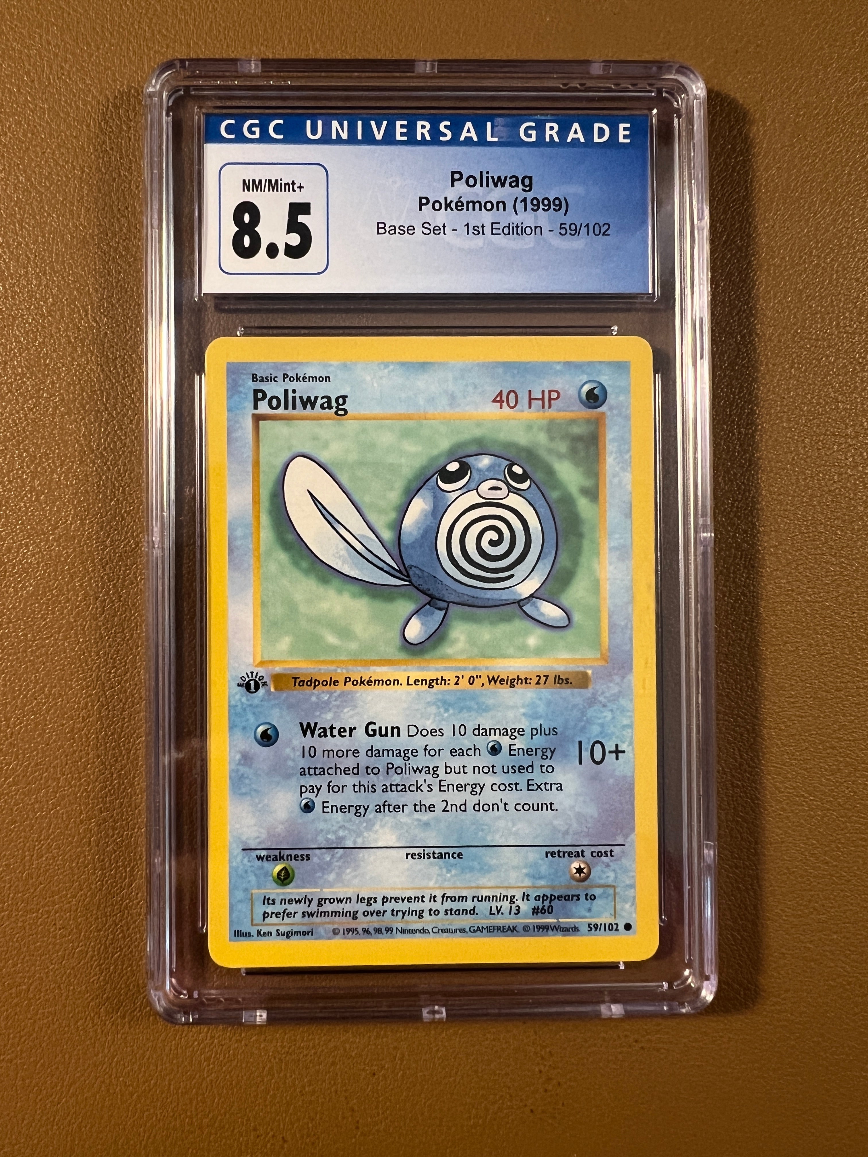 POLIWAG #59/102 — CGC 8.5