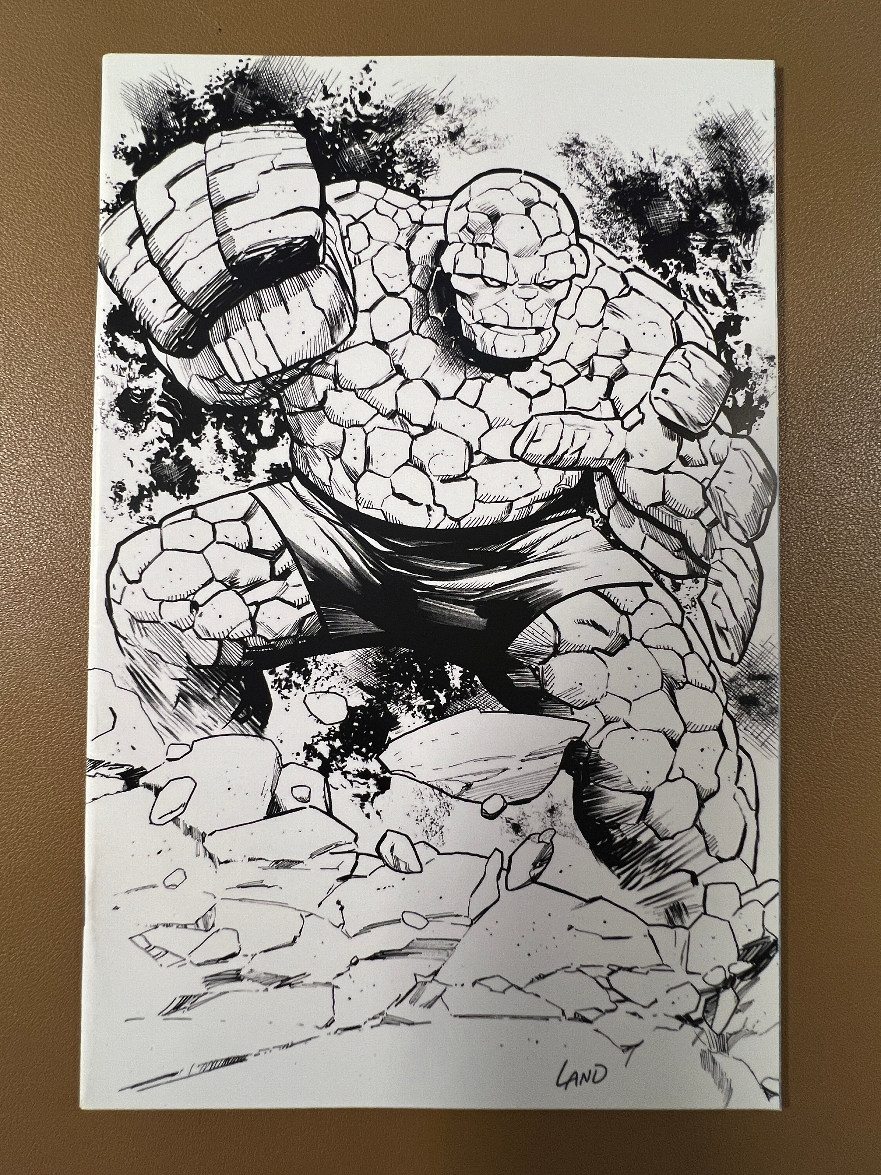 FANTASTIC FOUR #7 — THE THING SKETCH VARIANT!