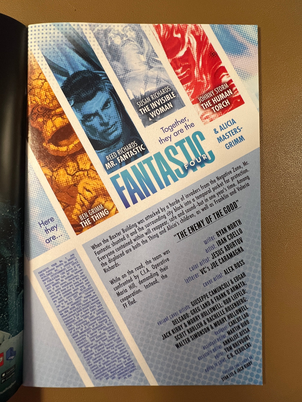 FANTASTIC FOUR #7 — THE THING SKETCH VARIANT!
