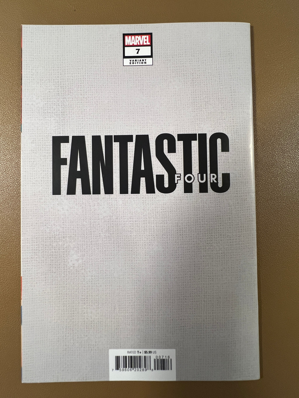 FANTASTIC FOUR #7 — THE THING SKETCH VARIANT!