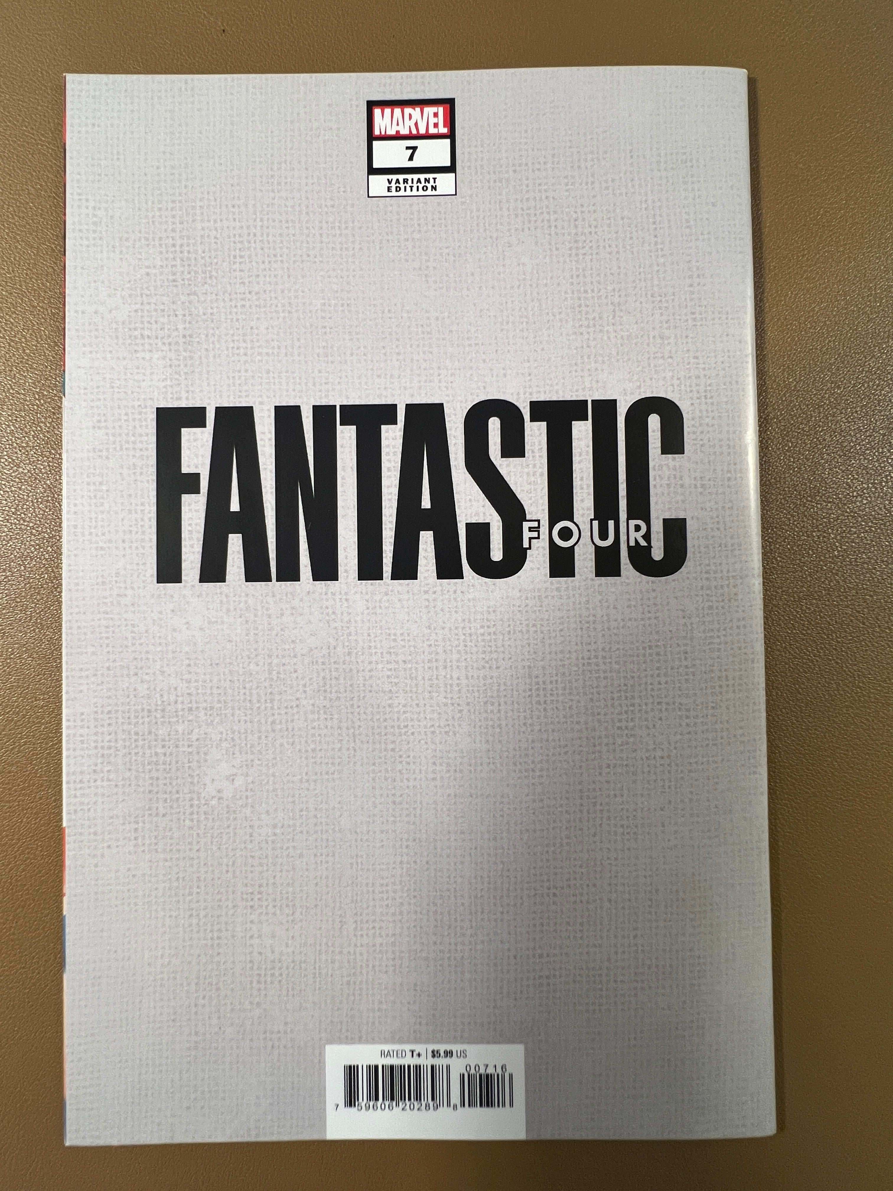 FANTASTIC FOUR #7 — THE THING SKETCH VARIANT!