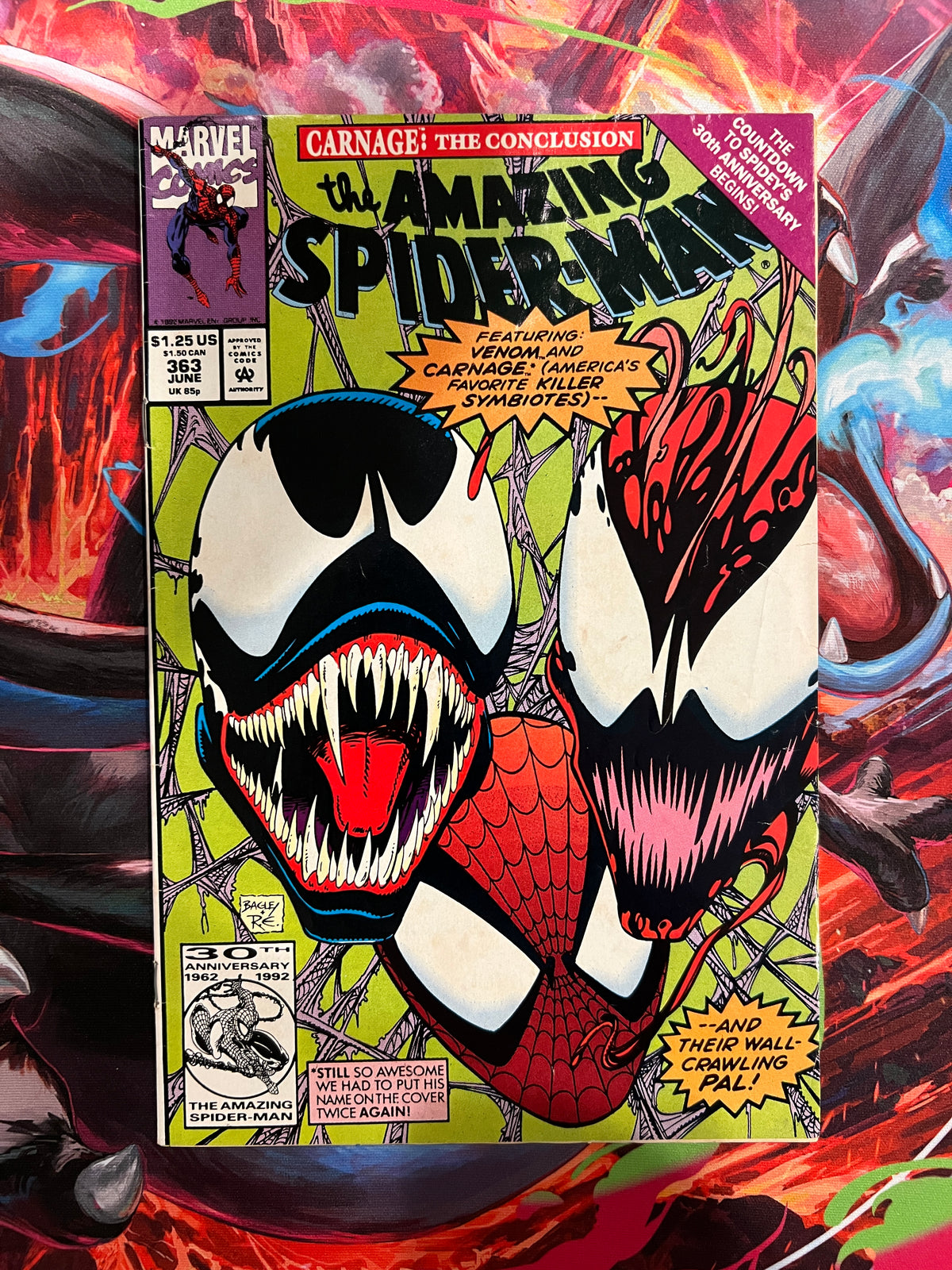 AMAZING SPIDER-MAN #363 (1992) — VENOM & CARNAGE!