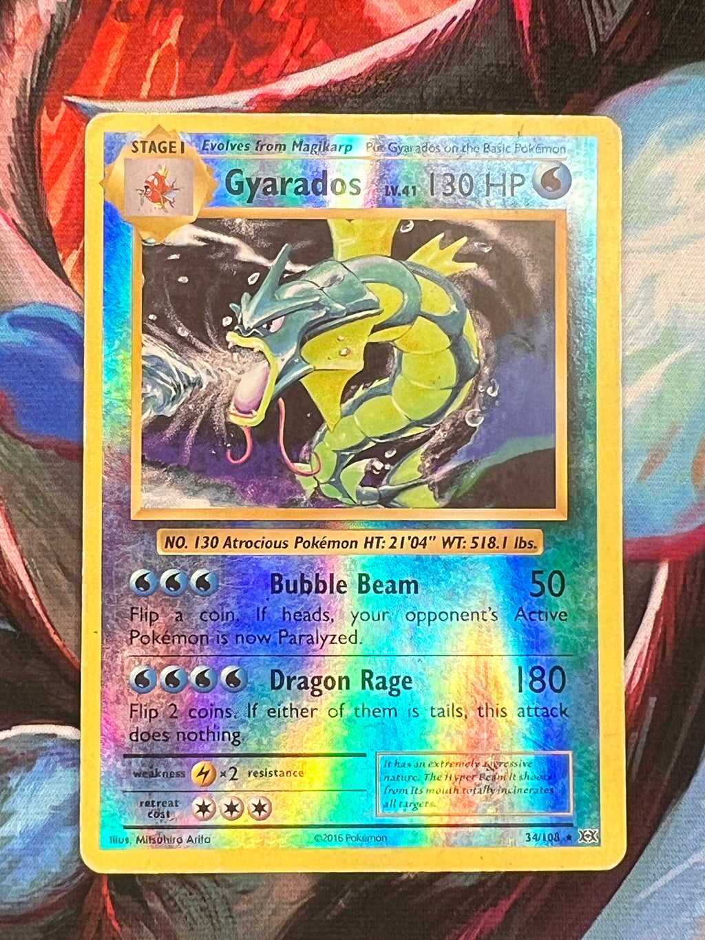 Gyarados 34/108 Reverse Holo